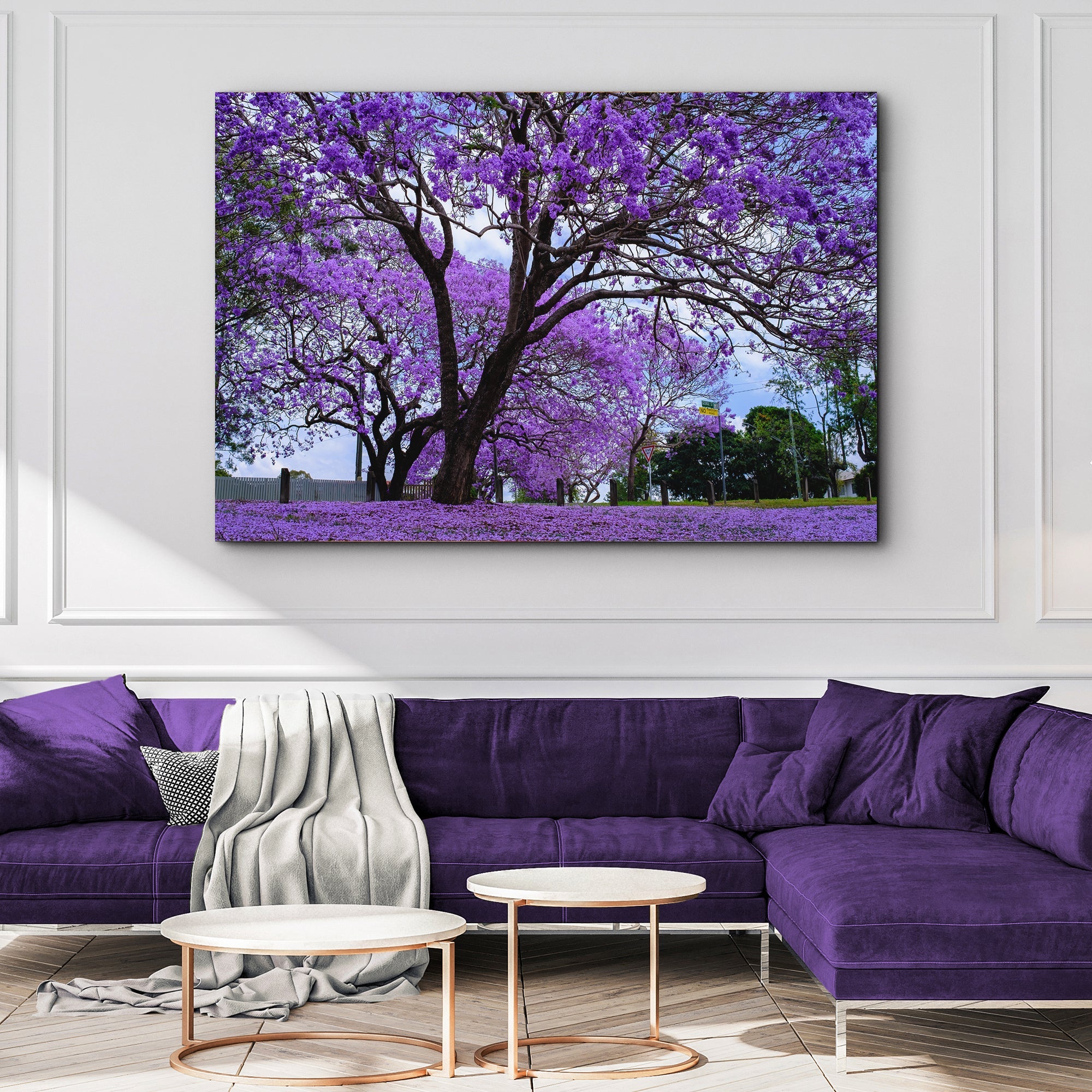 Jacaranda Trees Canvas Wall Art on sale at MyriadMart