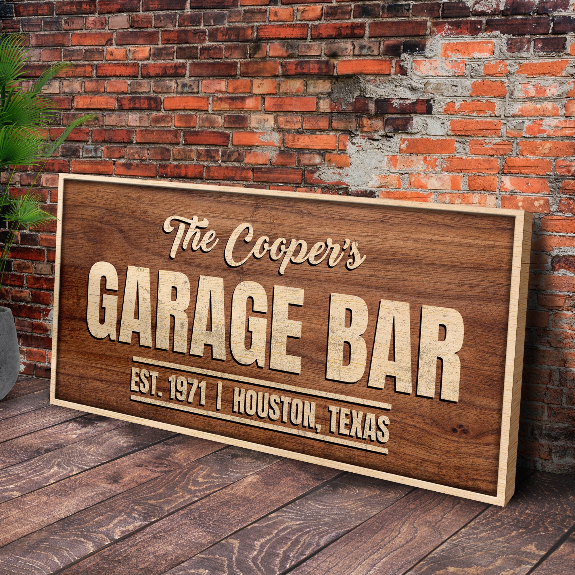 Rustic Garage Bar Wood Sign on sale at MyriadMart