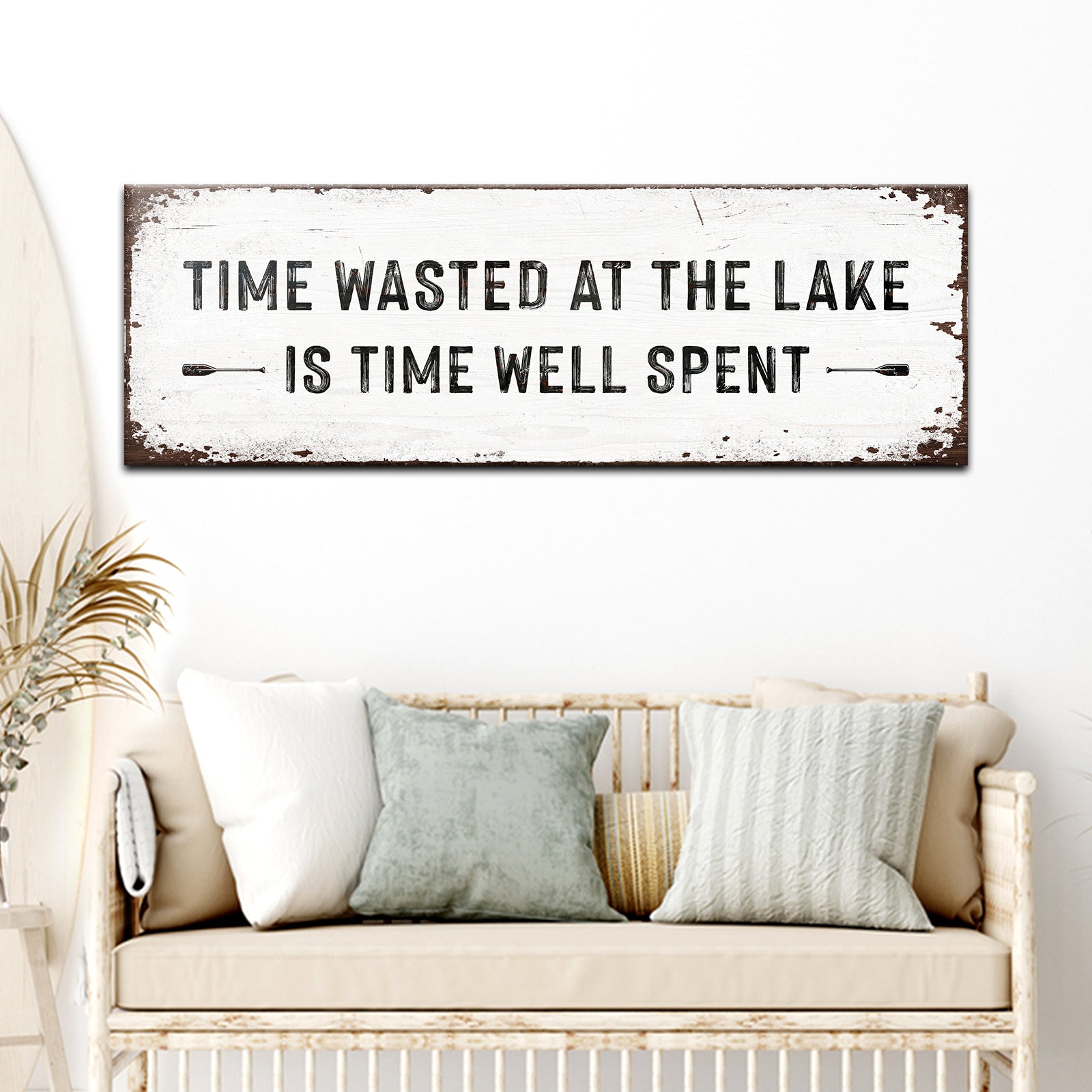 Time At The Lake Sign on sale at MyriadMart