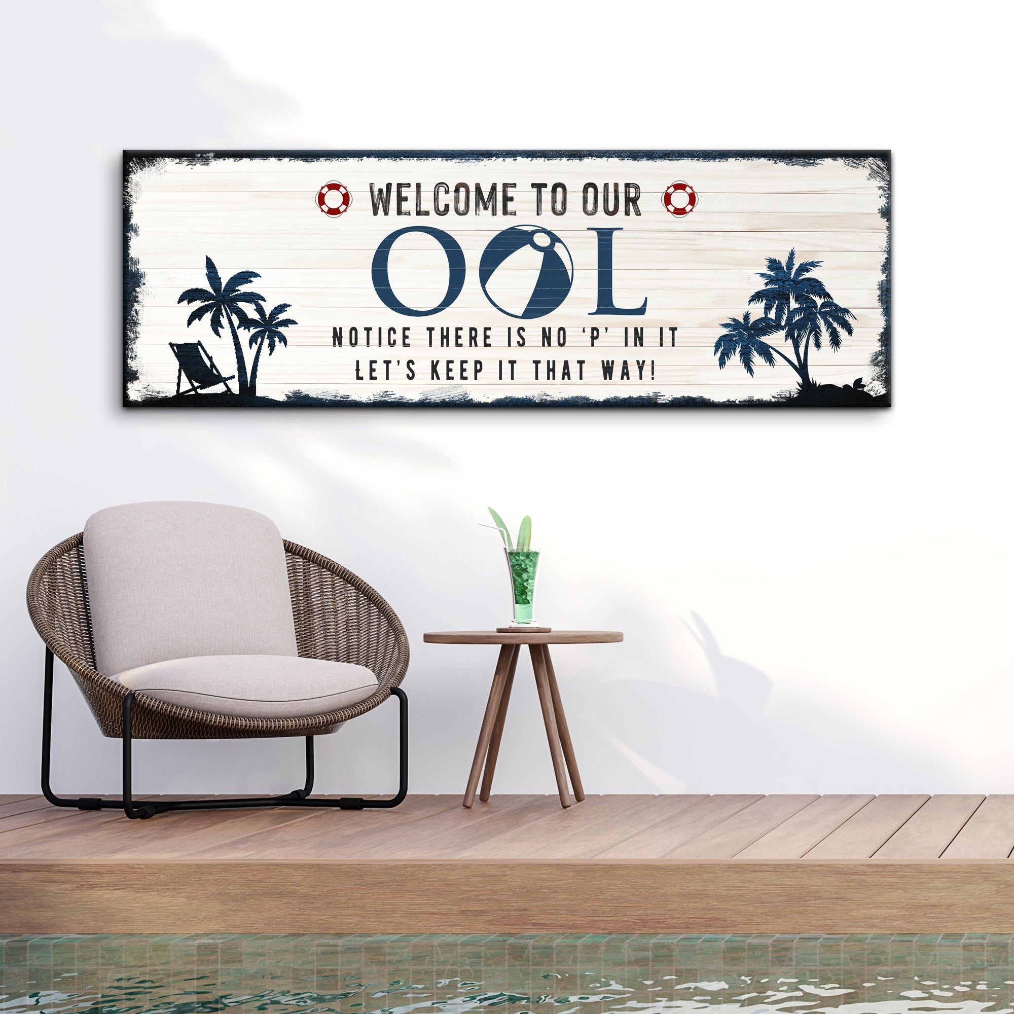 Welcome To Our Pool Sign on sale at MyriadMart