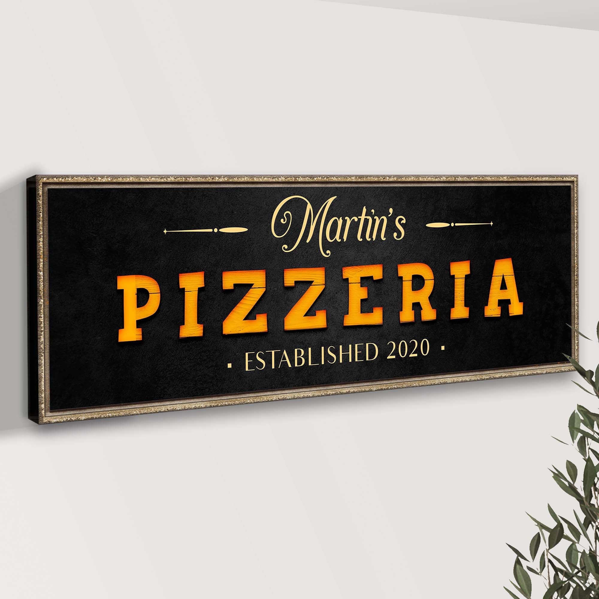 Wood Pizzeria Sign on sale at MyriadMart