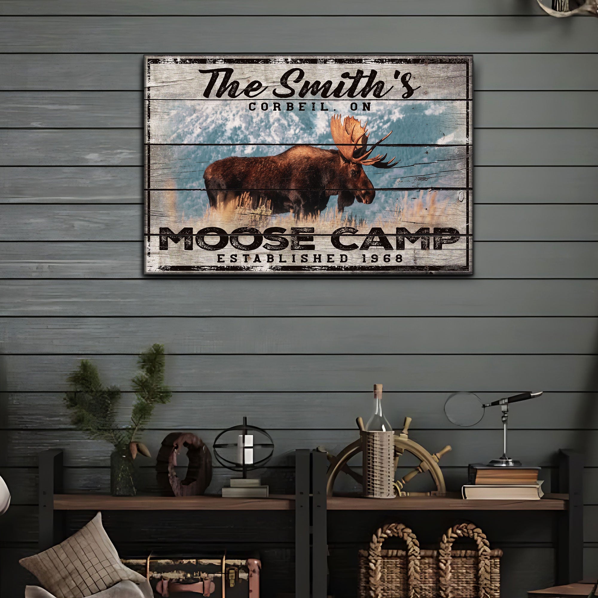 Moose Camp Sign on sale at MyriadMart