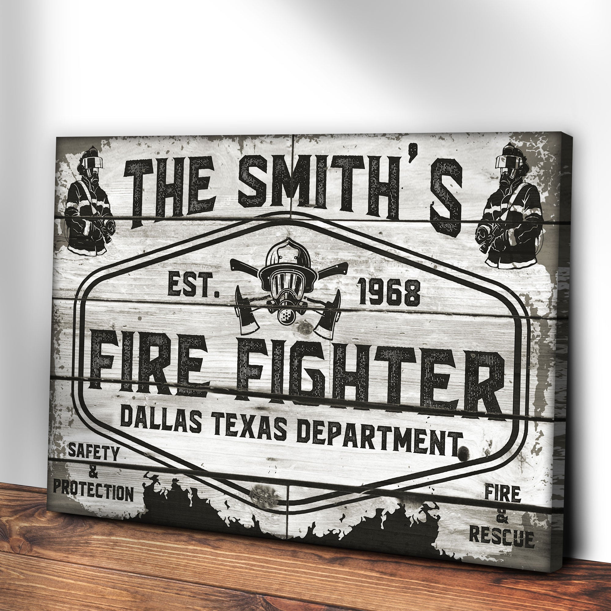 Fire & Rescue Fire Fighter Sign on sale at MyriadMart