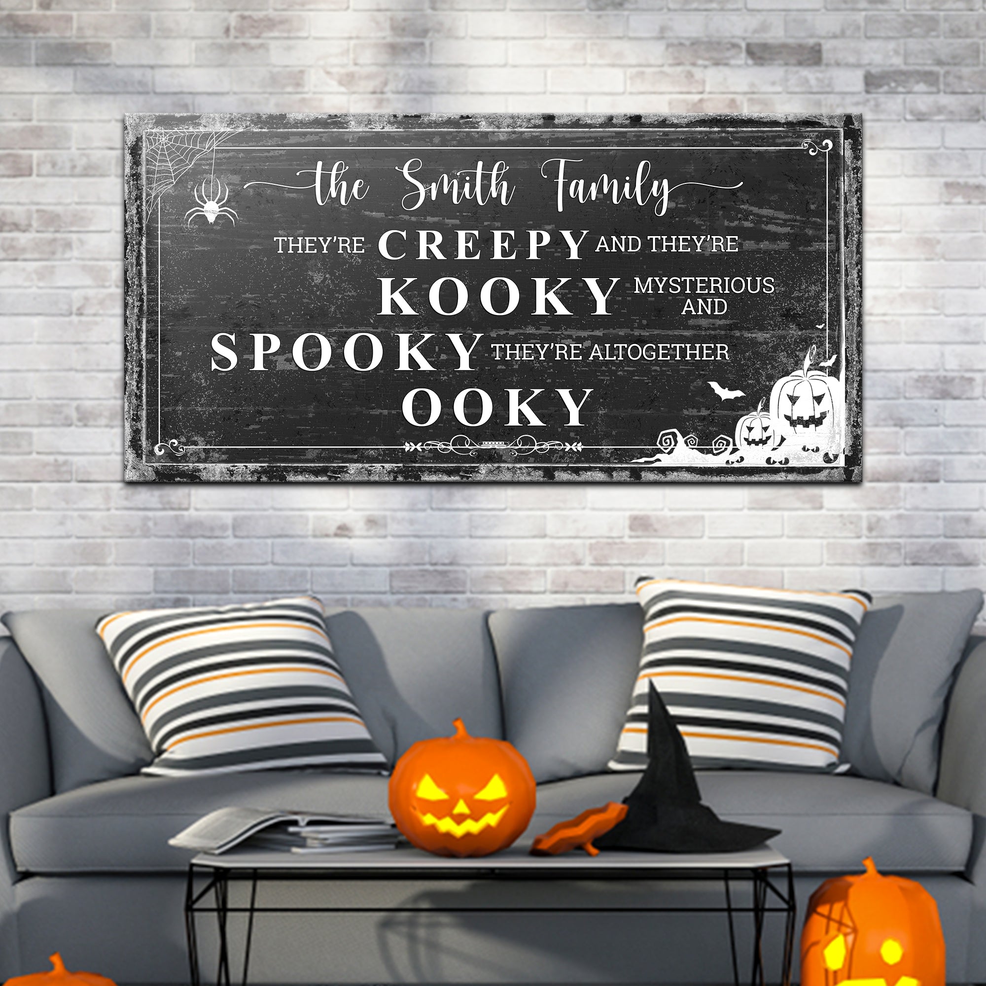 Family Halloween Sign on sale at MyriadMart