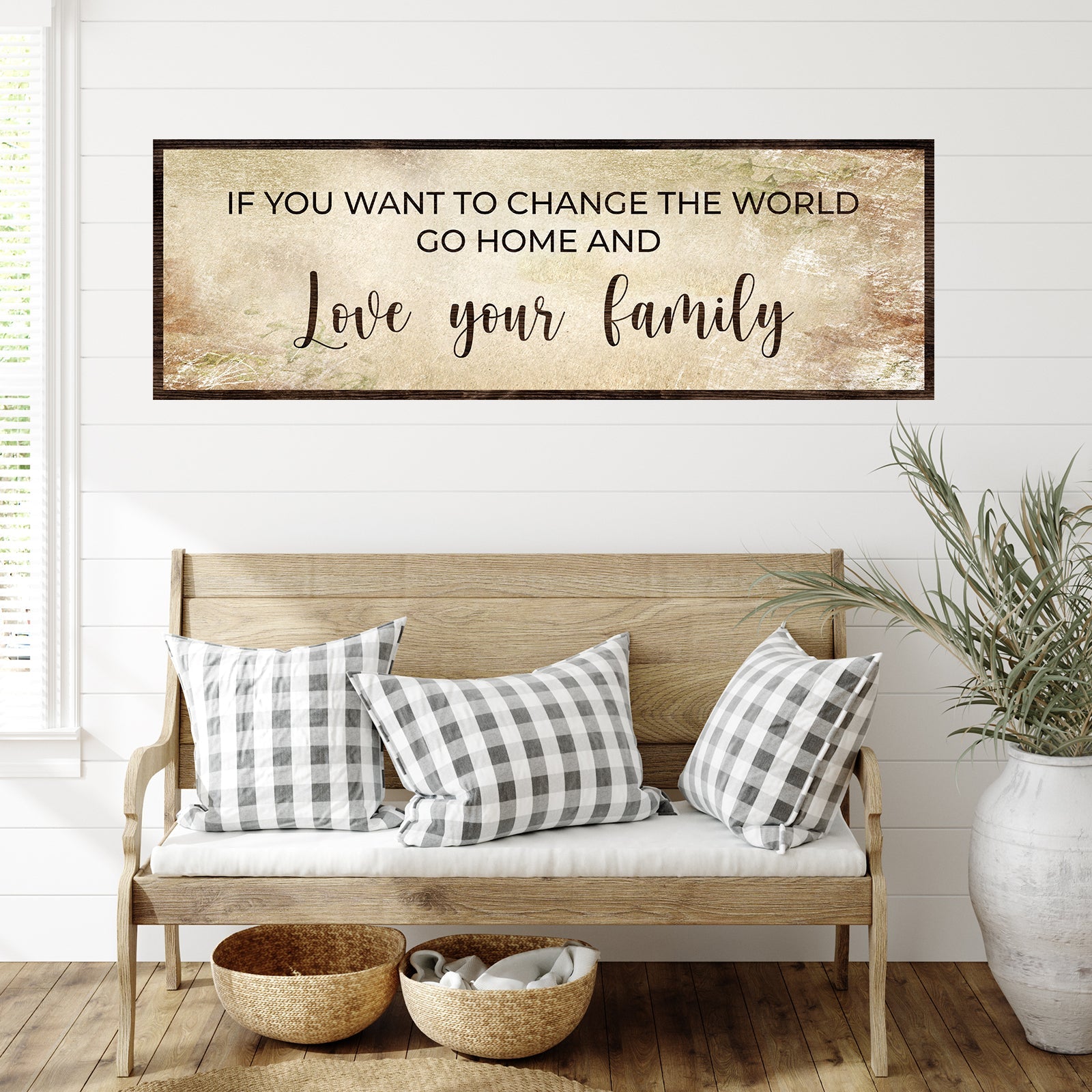Go Home And Love Your Family Sign III on sale at MyriadMart