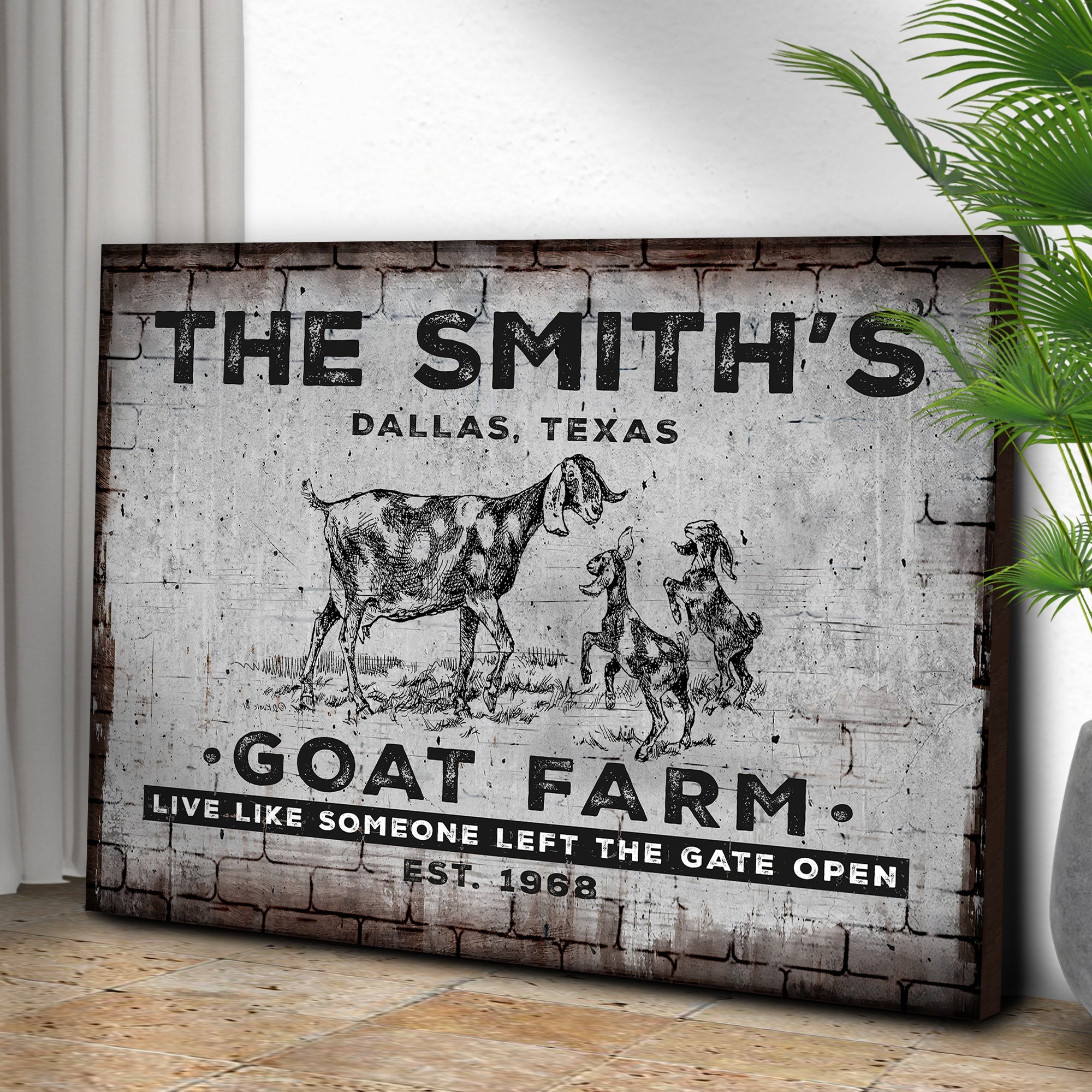 Goat Farm Sign II on sale at MyriadMart