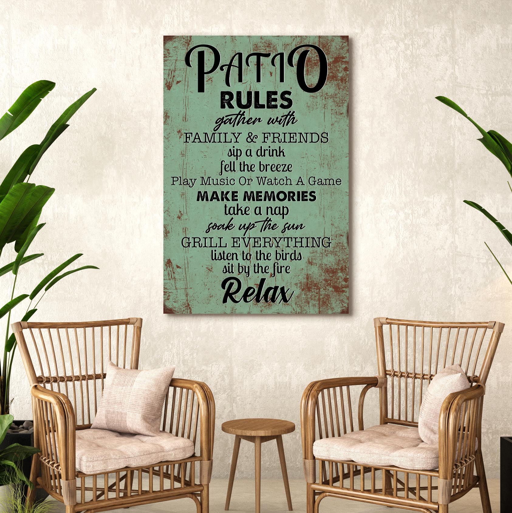 Patio Rules Sign V on sale at MyriadMart