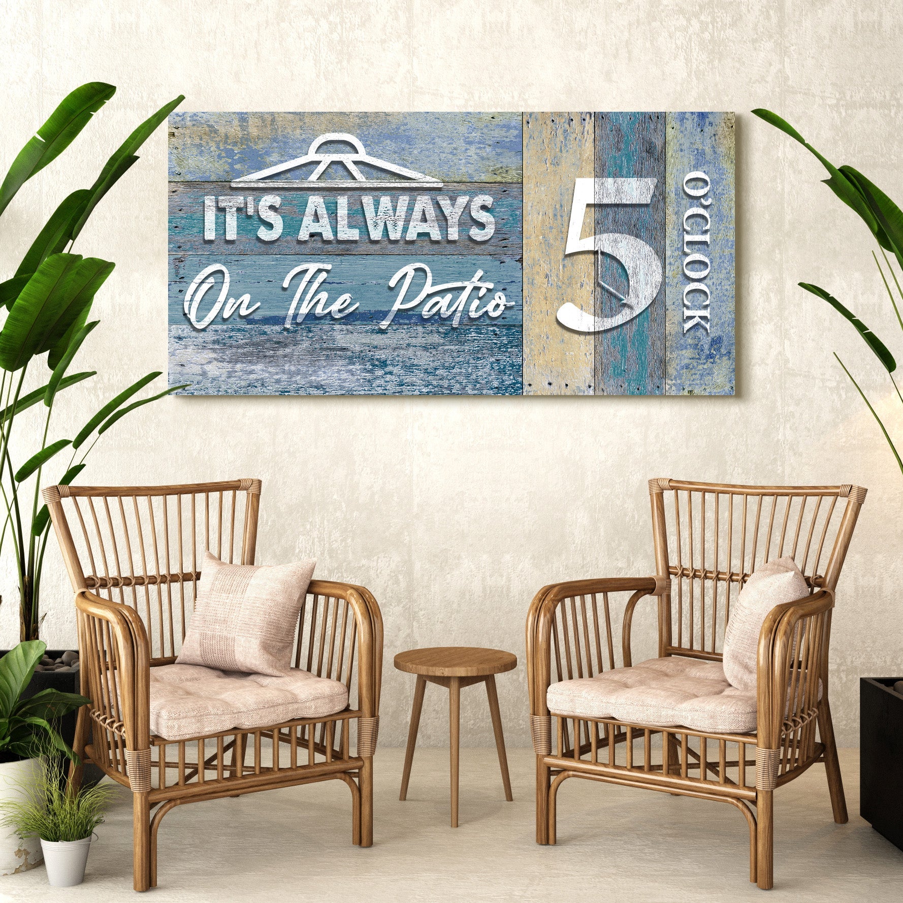 It's Always 5 O'Clock On The Patio Sign II on sale at MyriadMart