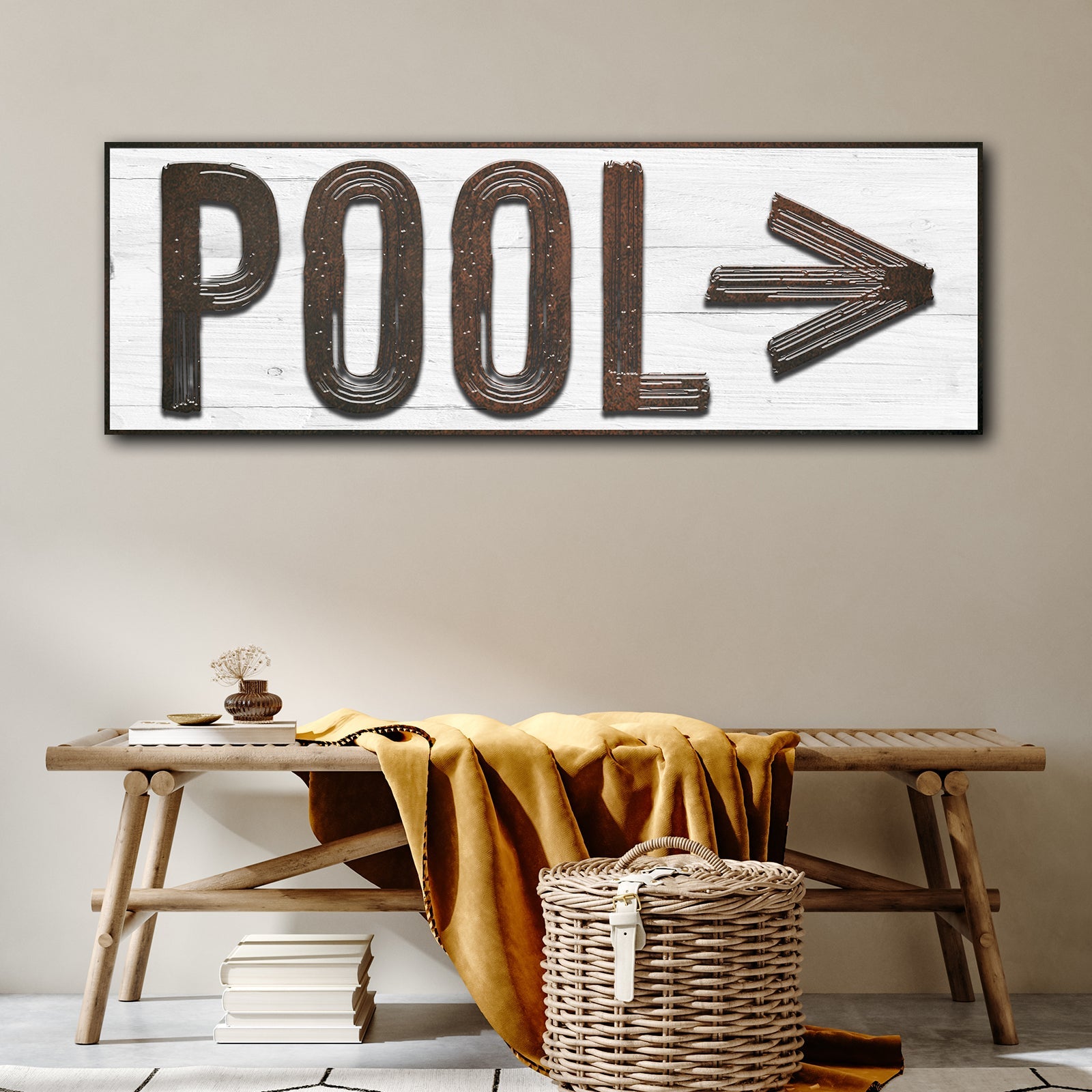 Pool Arrow Sign on sale at MyriadMart