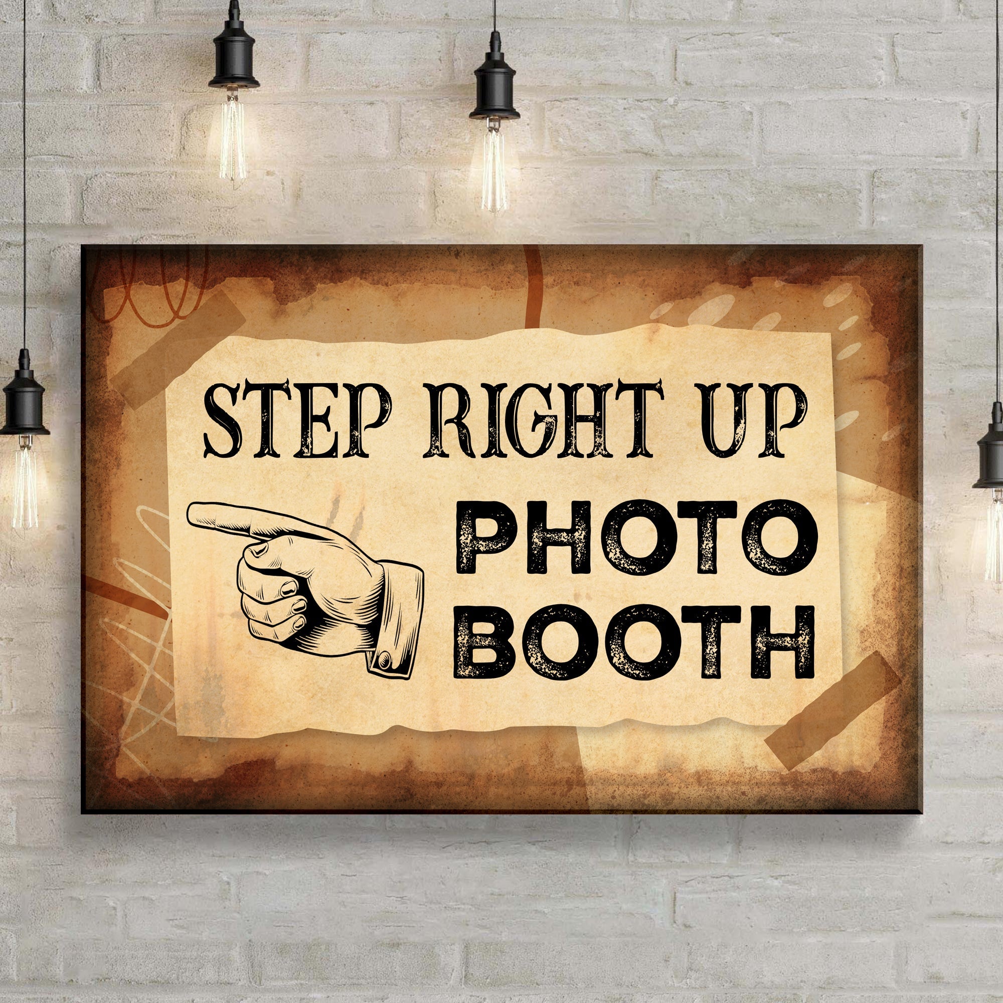 Step Right Up Photo Booth Sign on sale at MyriadMart