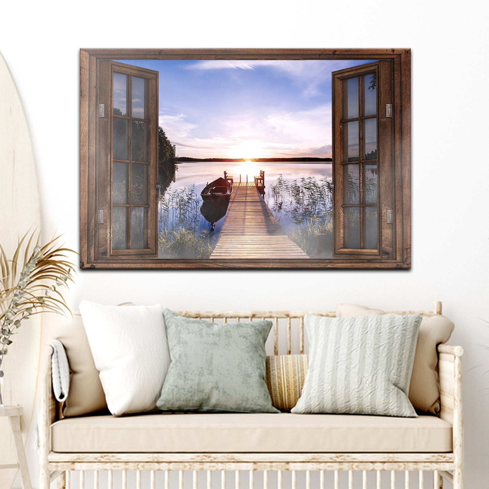 Calming Lake Scenery Canvas Wall Art on sale at MyriadMart