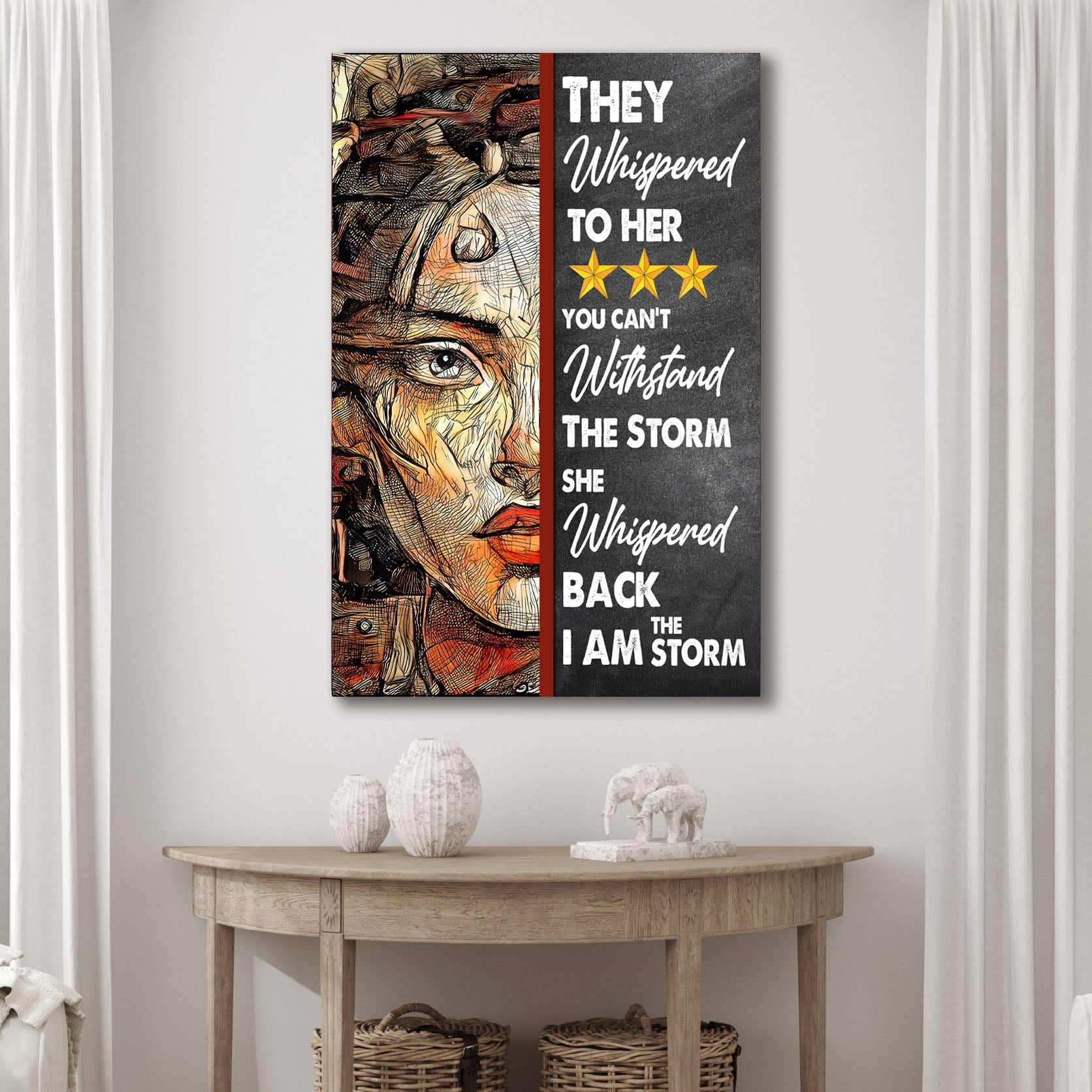 I Am The Storm Sign IV on sale at MyriadMart