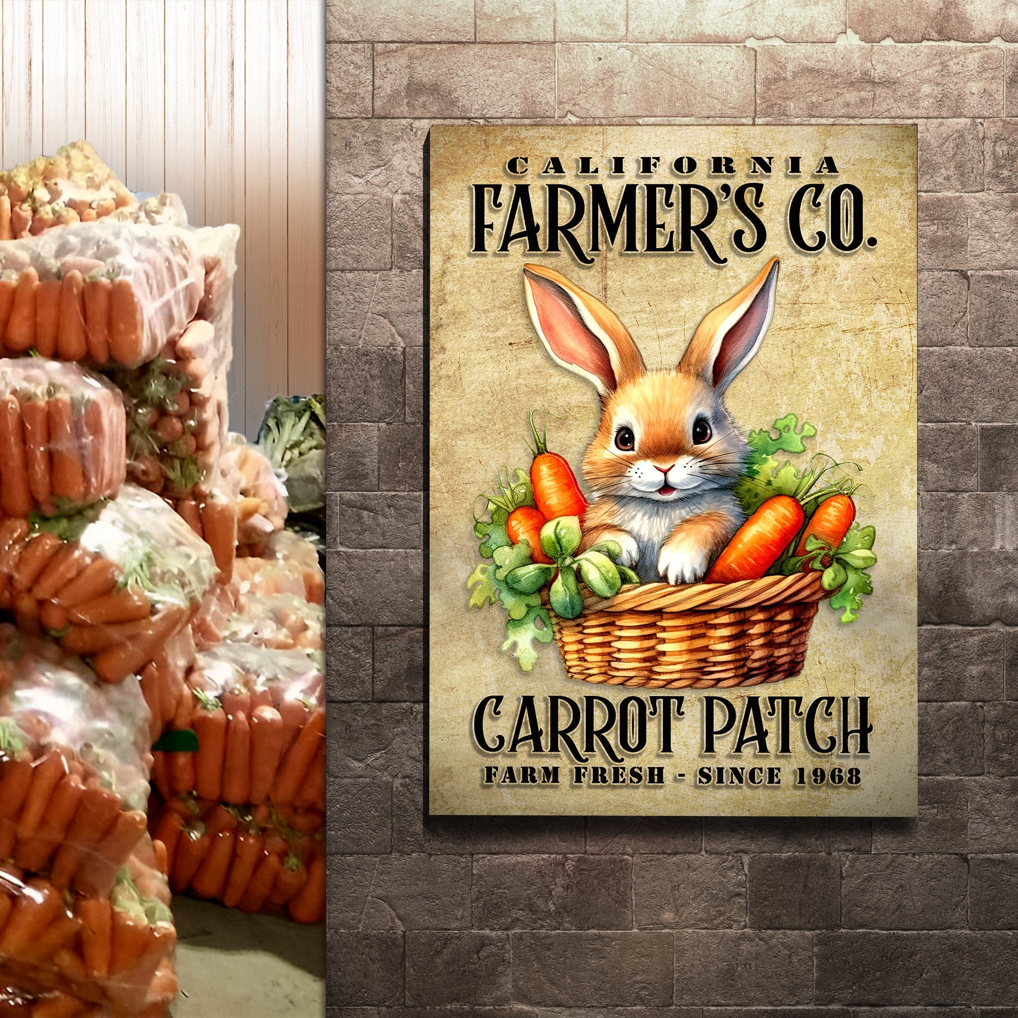 Farm Fresh Carrot Patch Sign on sale at MyriadMart