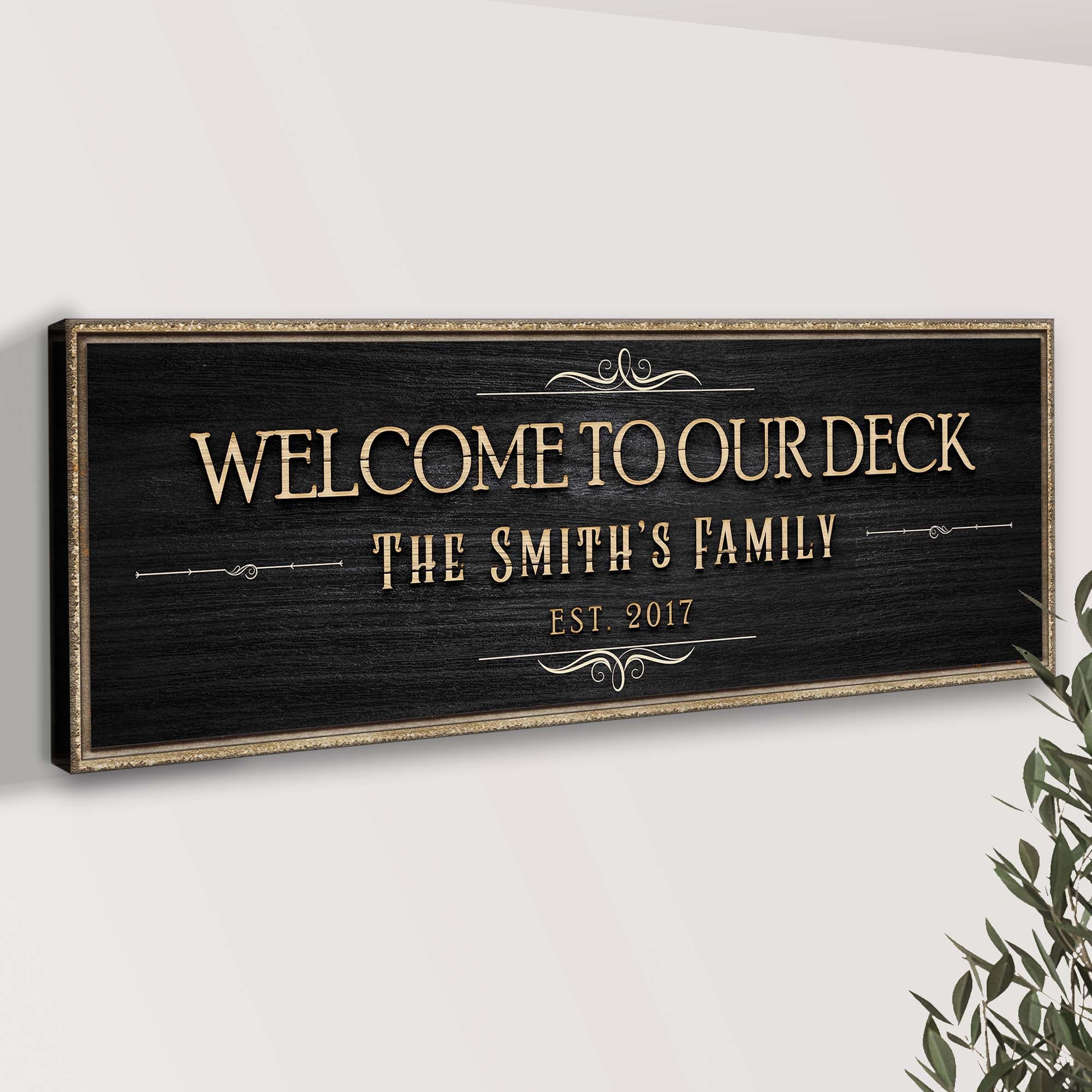 Welcome To Our Deck Sign II on sale at MyriadMart