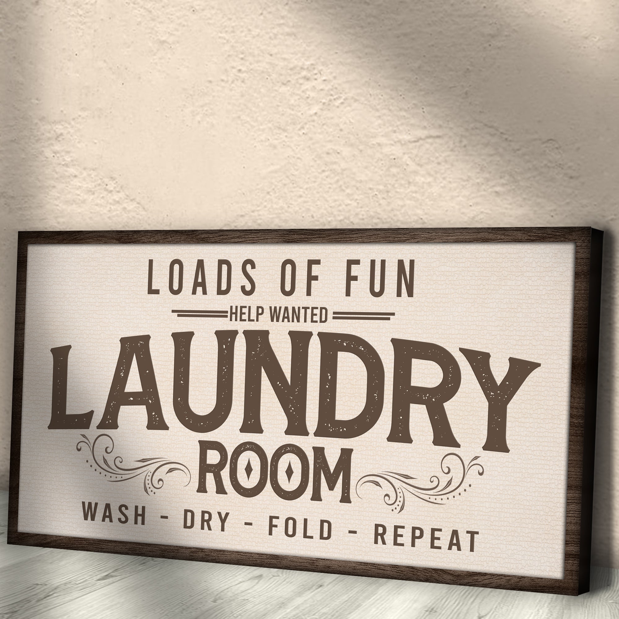Loads Of Fun Help Wanted Laundry Room Sign on sale at MyriadMart
