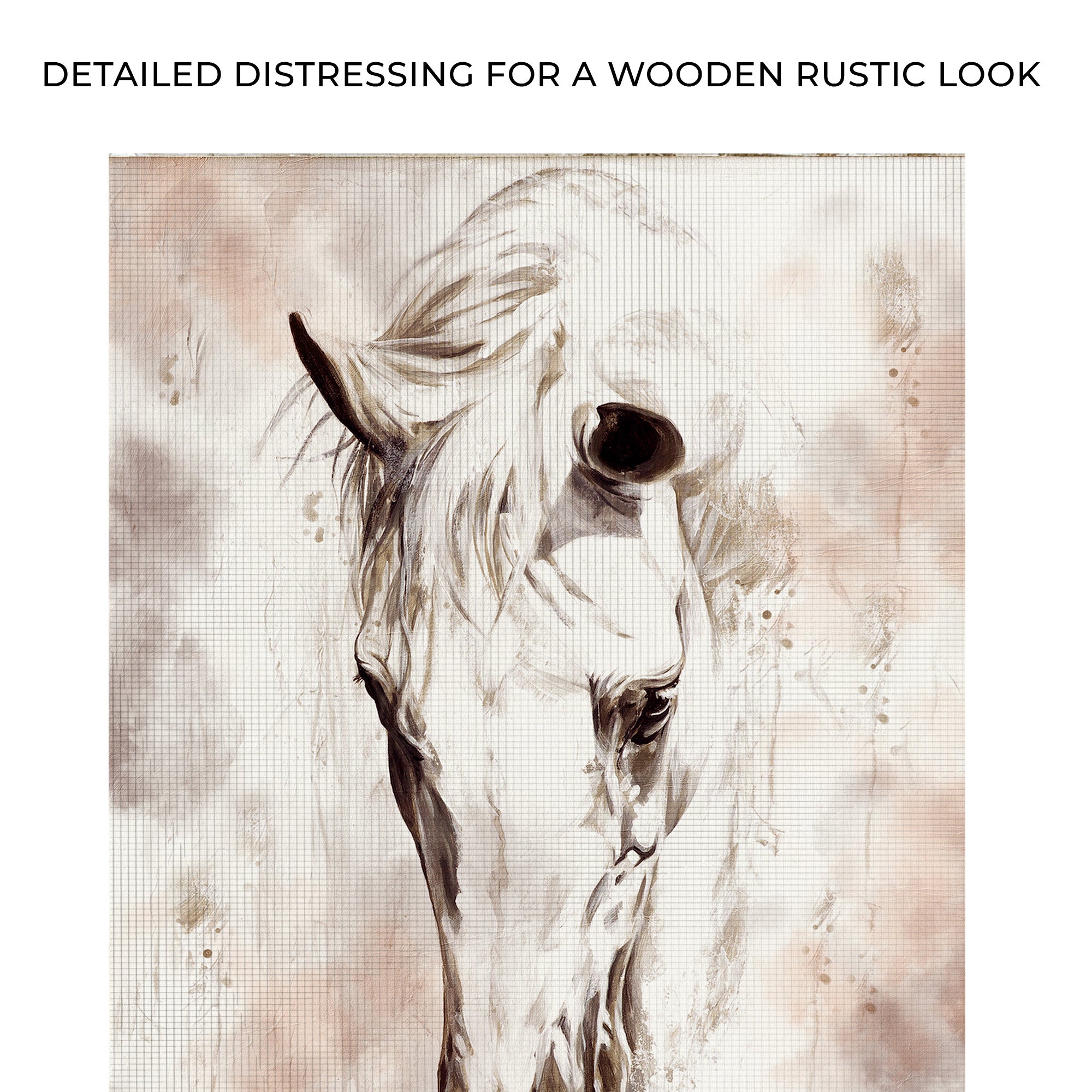 Sorrowful Horse Canvas Wall Art on sale at MyriadMart