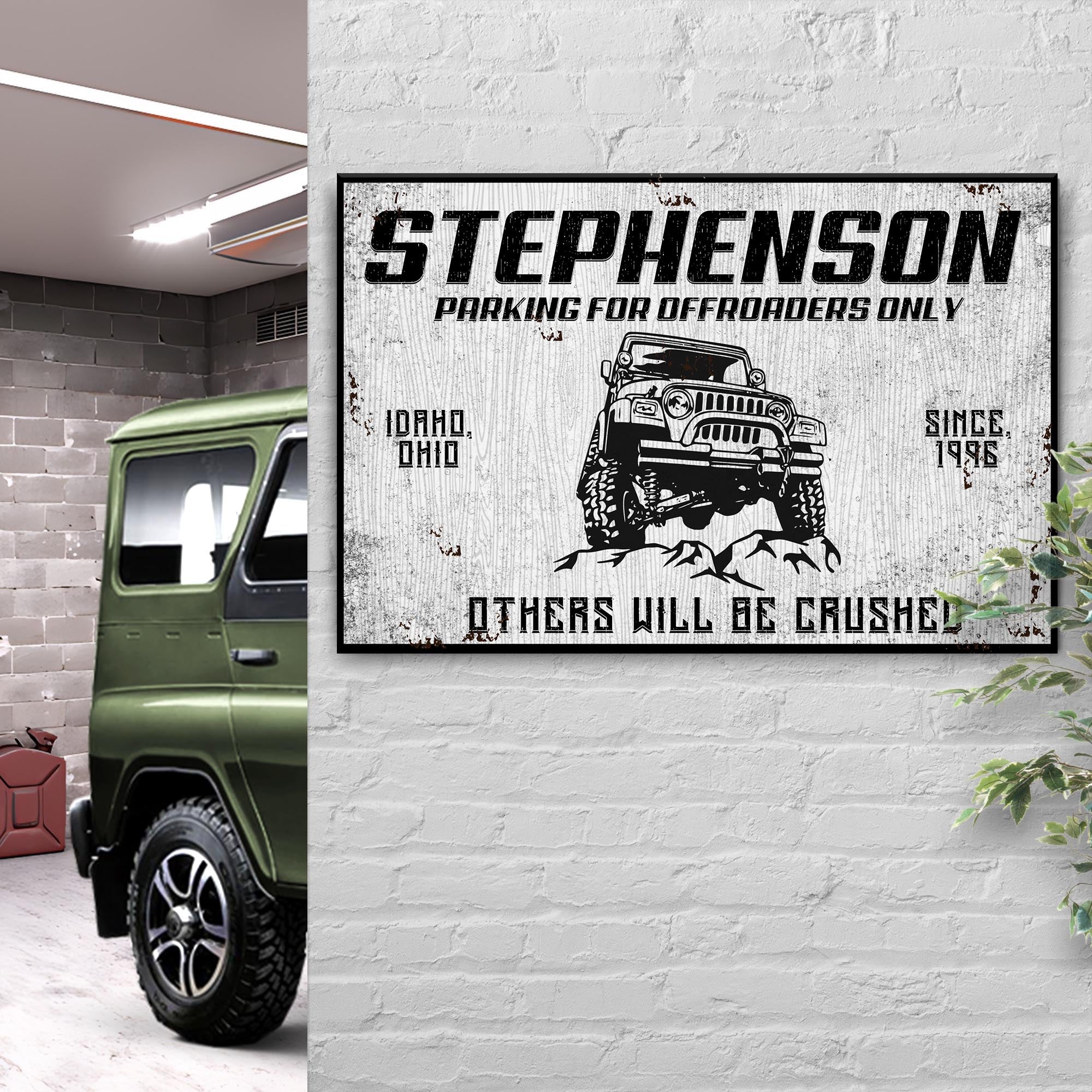 Parking For Offroaders Only Jeep Sign on sale at MyriadMart