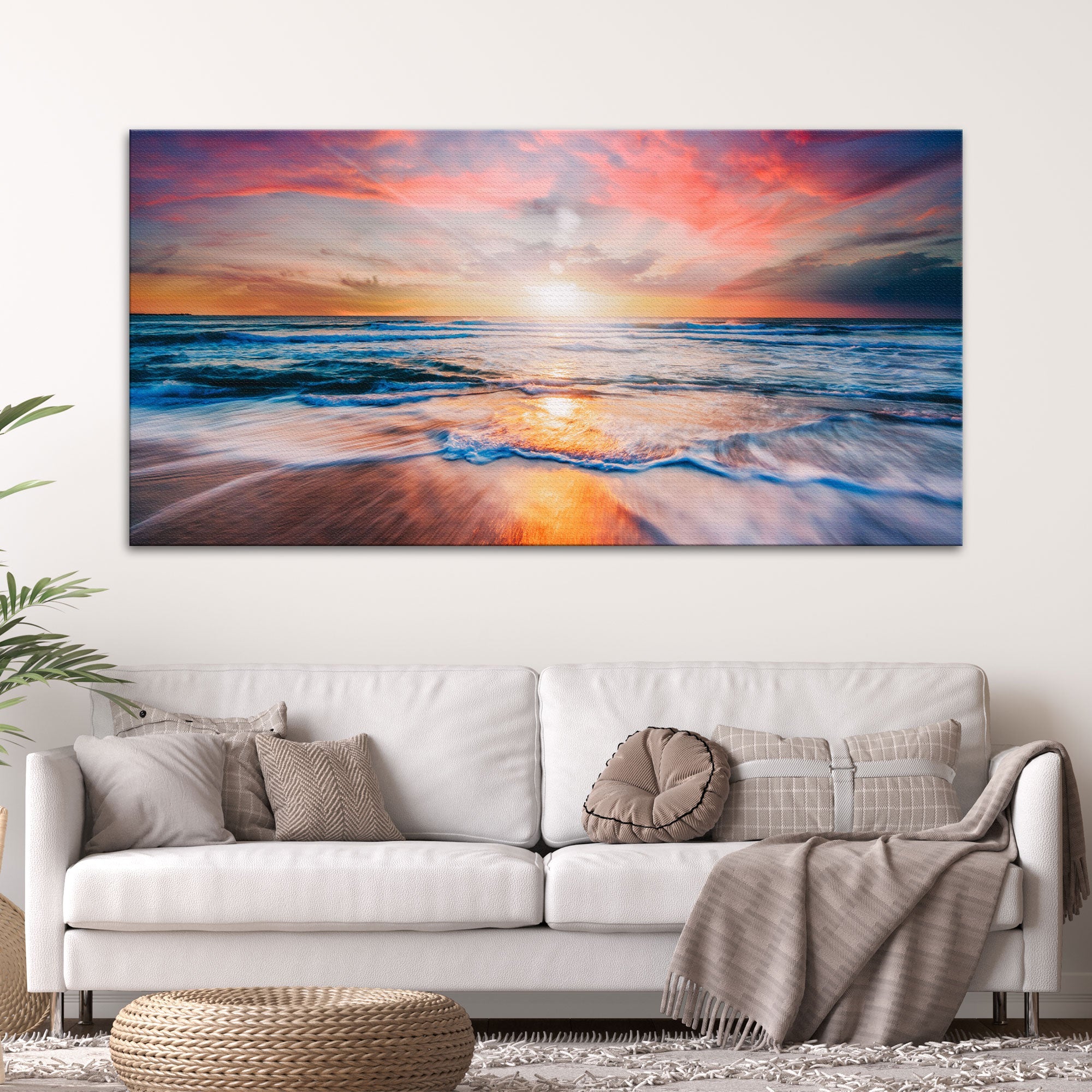 Sunrise Over The Horizon Canvas Wall Art on sale at MyriadMart