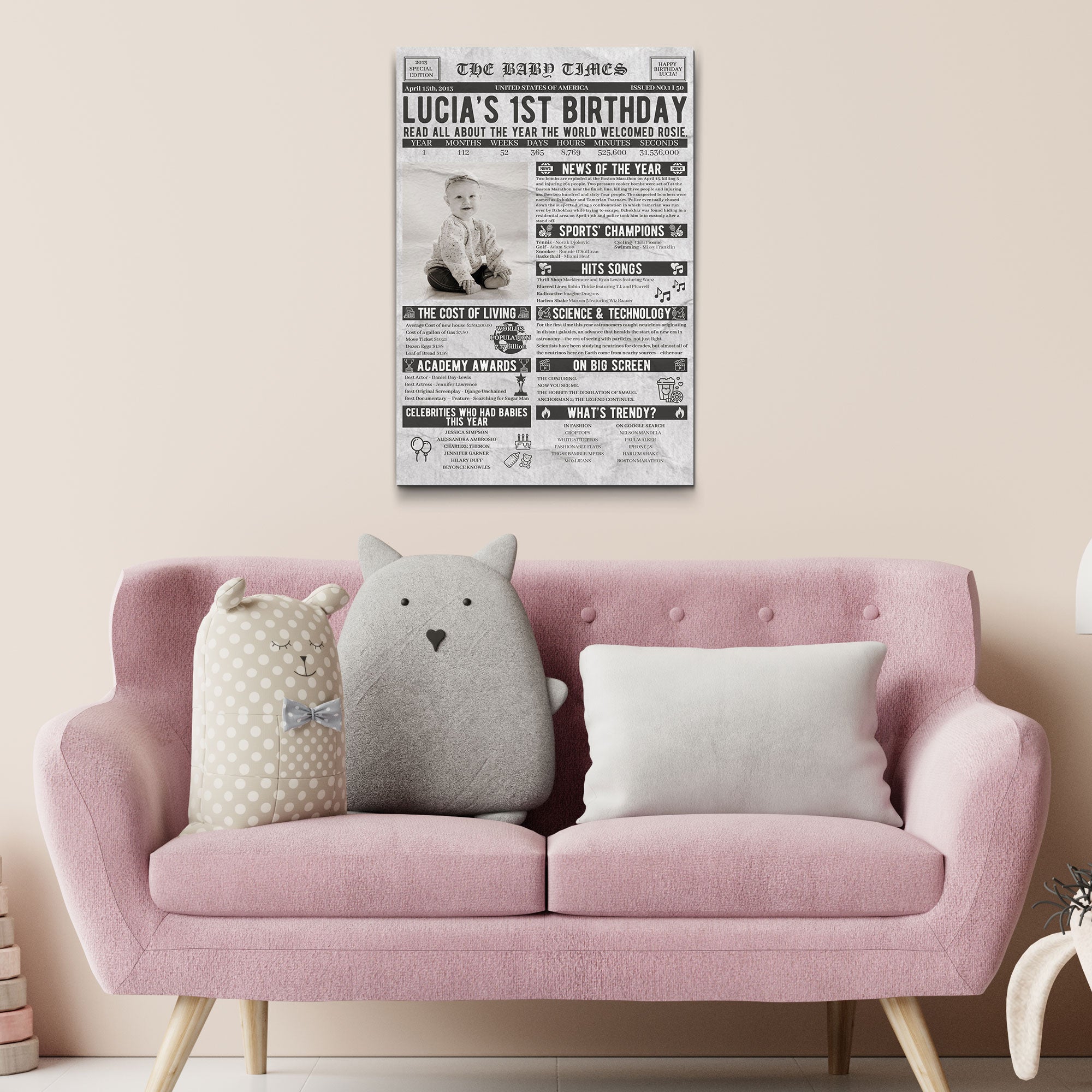 The Baby Times Sign II on sale at MyriadMart