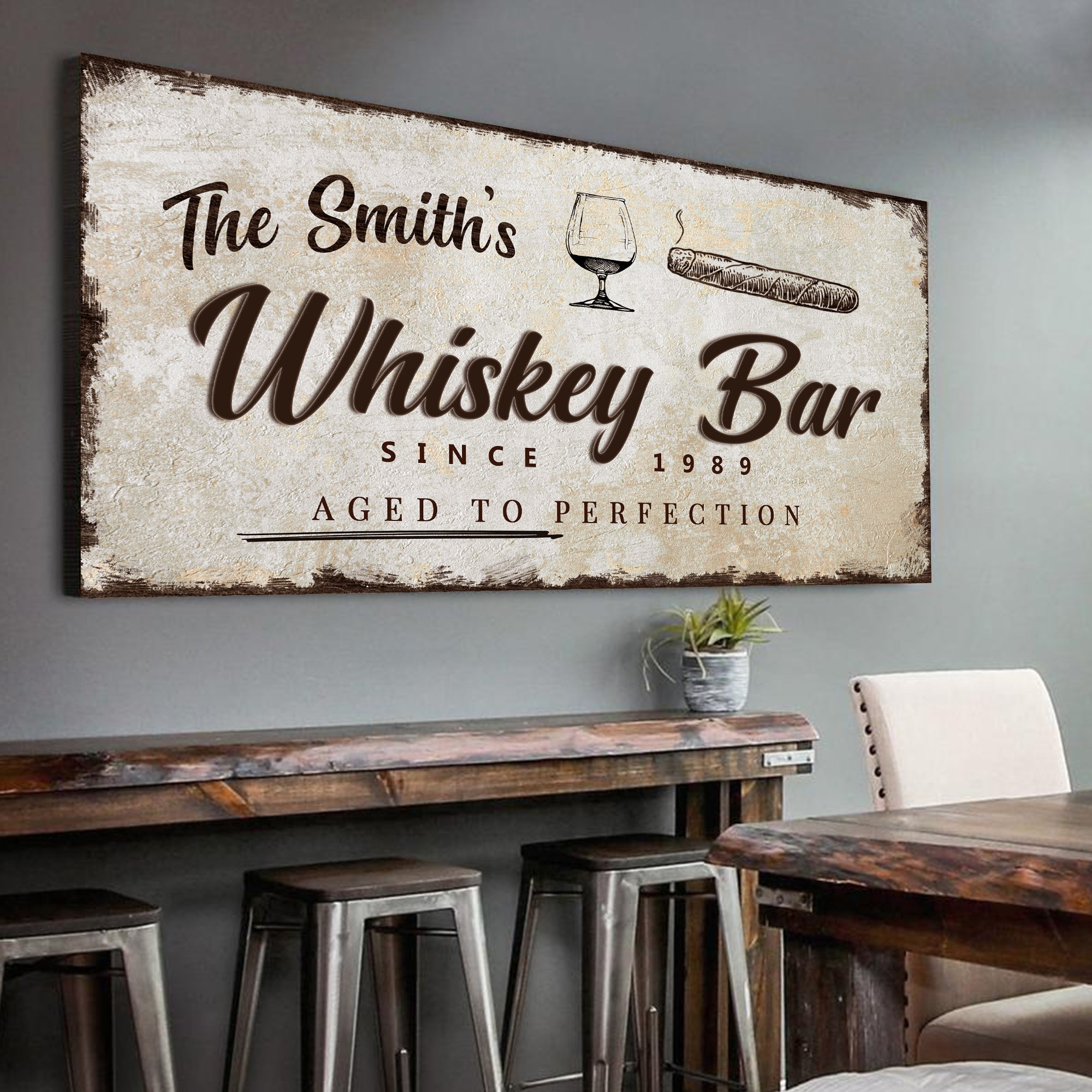 Whiskey Bar Sign on sale at MyriadMart
