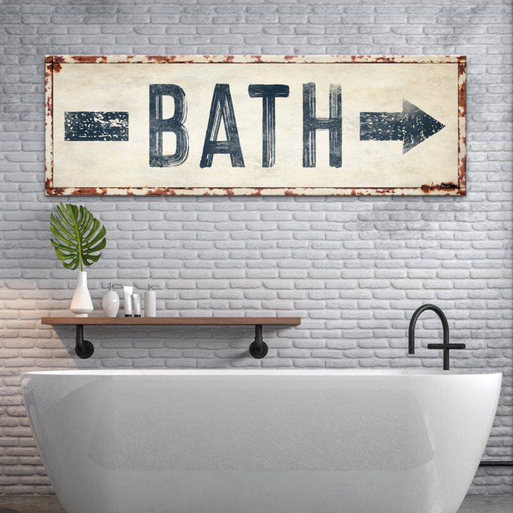 Bath Arrow Sign on sale at MyriadMart