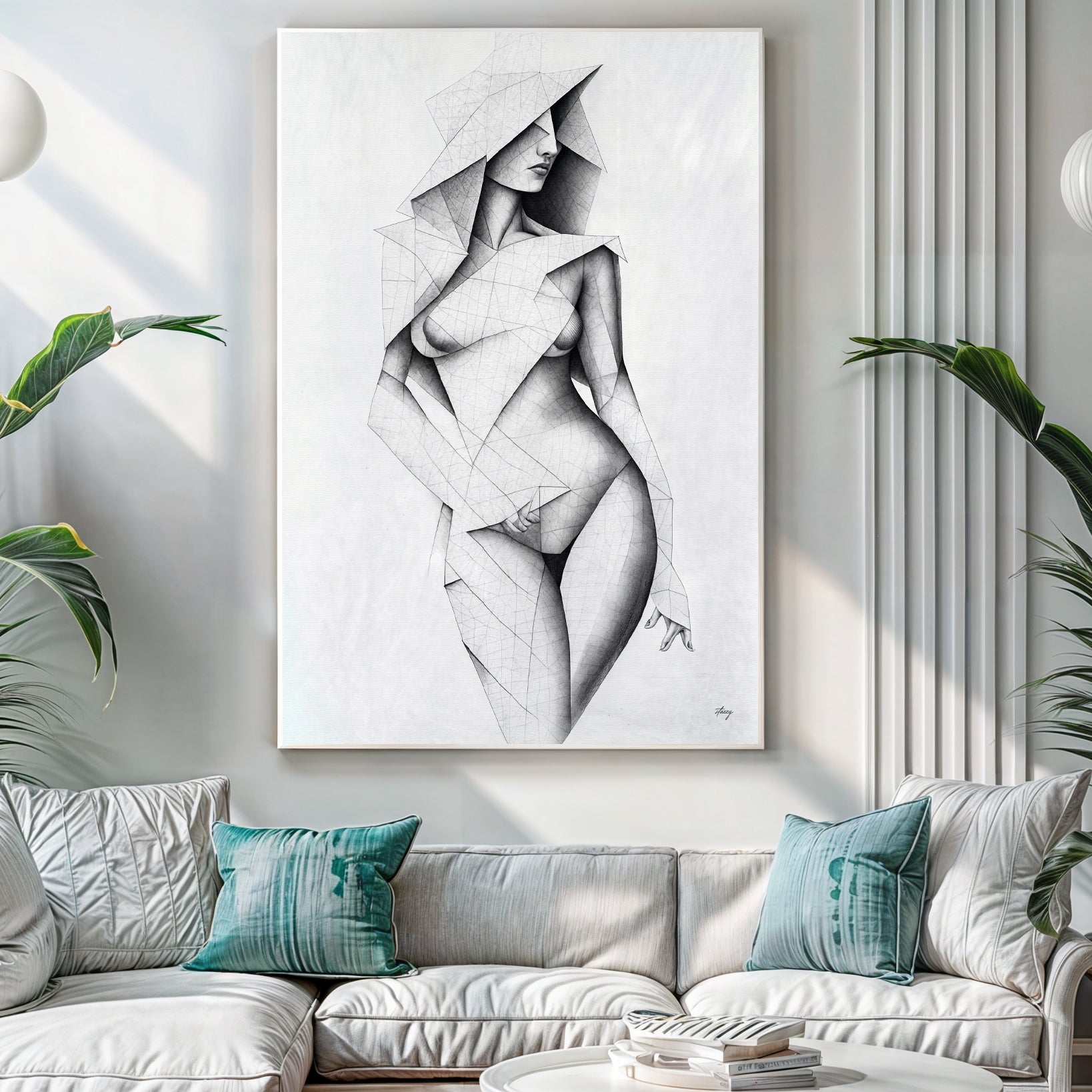 Canvas Print: "Tangible Point" on sale at MyriadMart