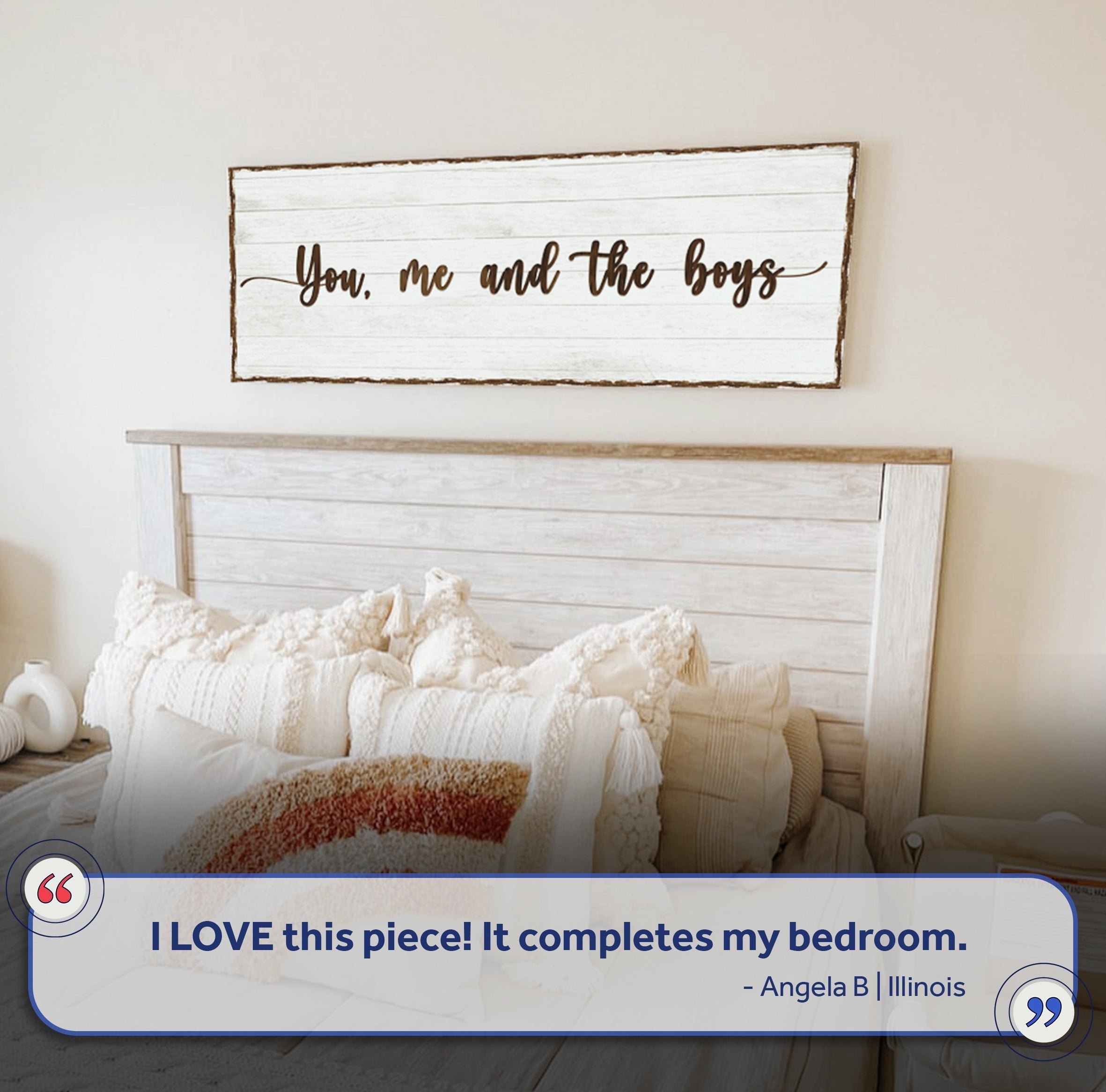 You, Me, And The Boys Sign on sale at MyriadMart