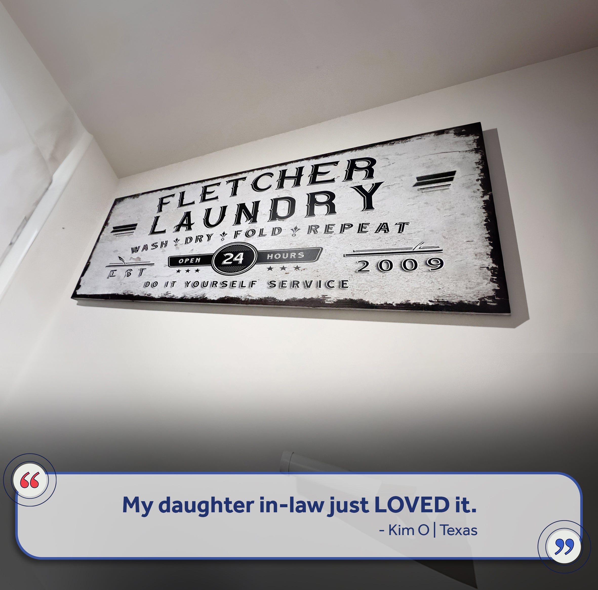 Personalized Laundry Room Sign on sale at MyriadMart