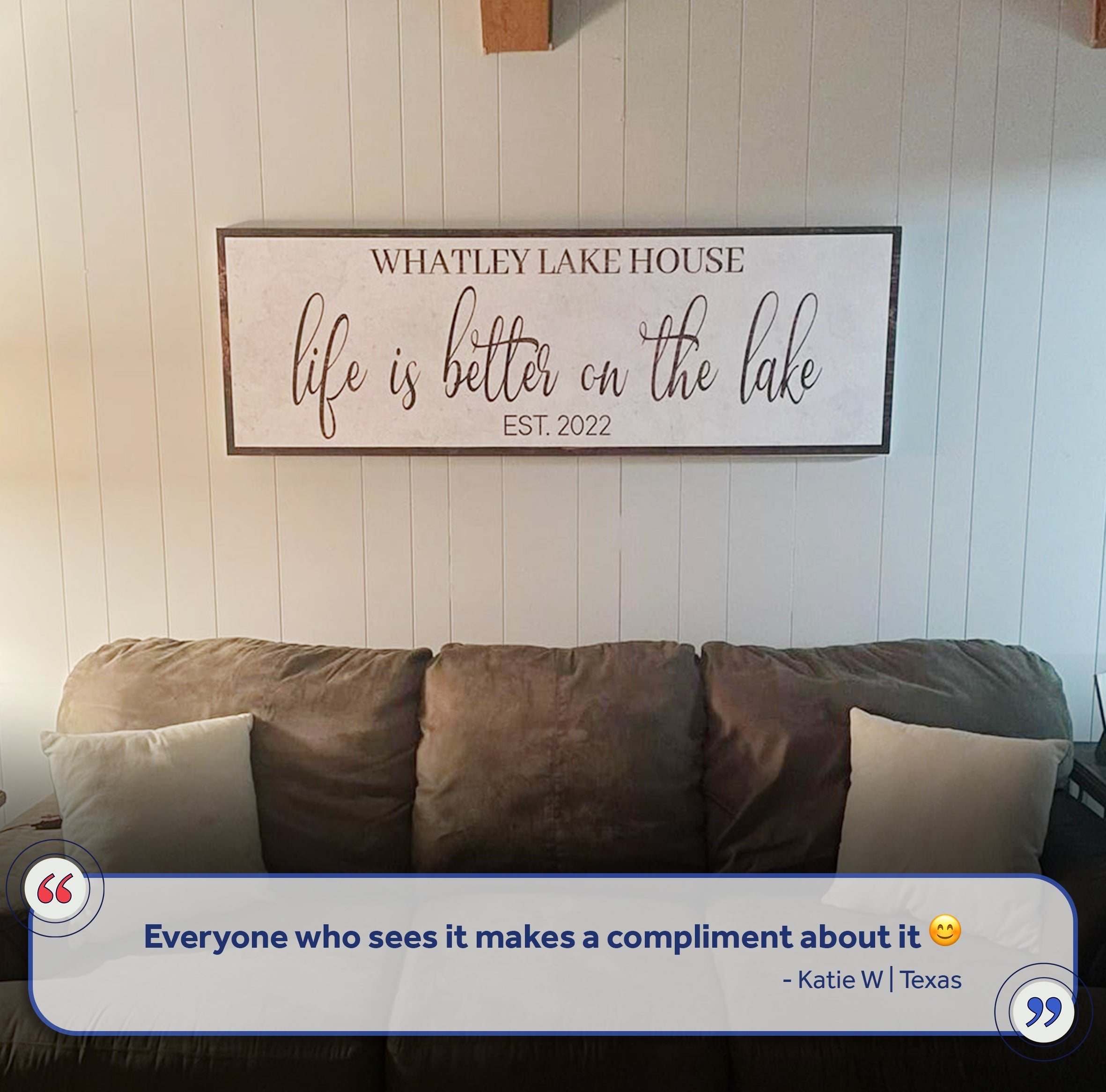 Life Is Better On The Lake Sign II on sale at MyriadMart