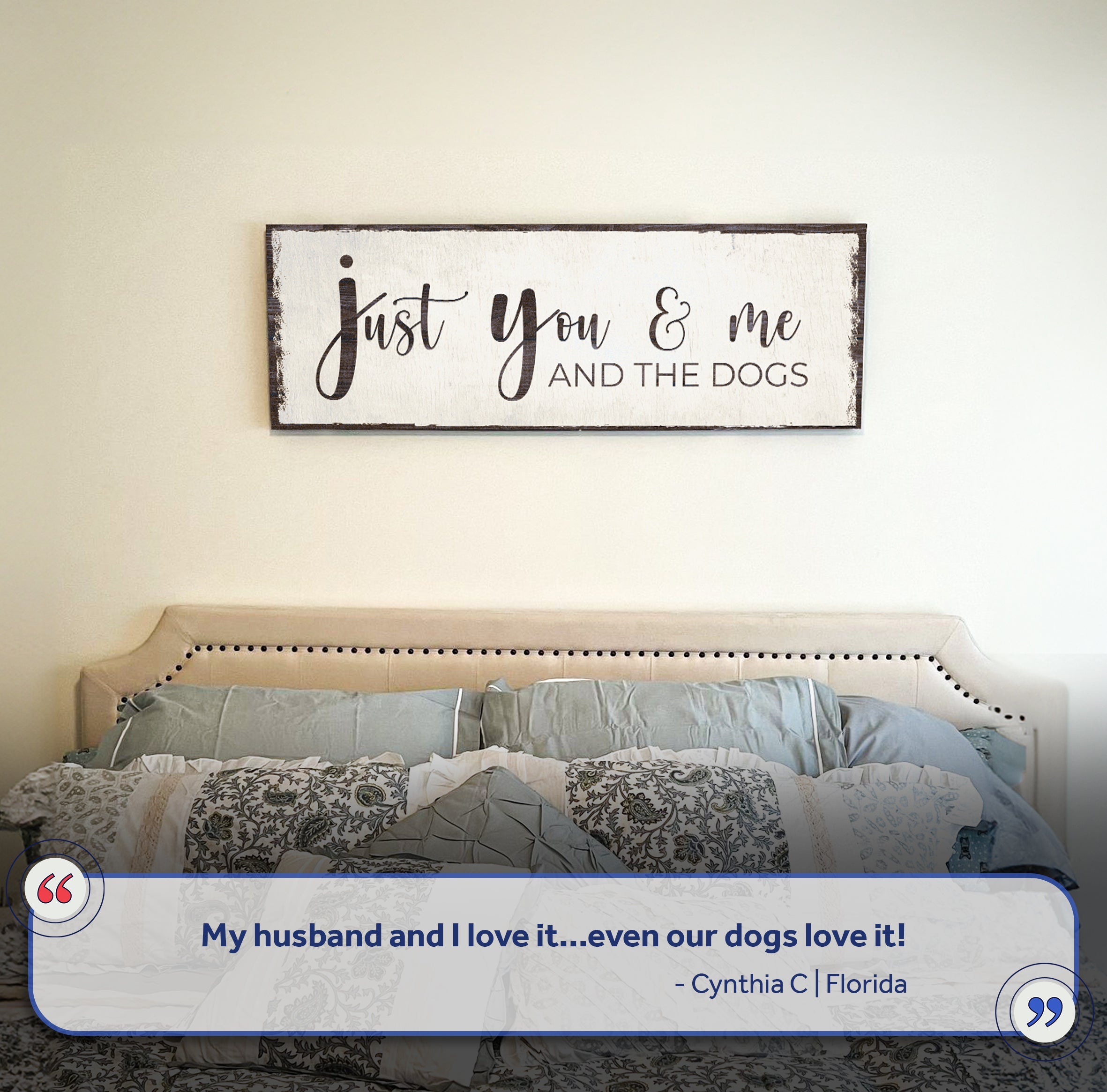 Just You, Me, And The Dogs Sign II on sale at MyriadMart