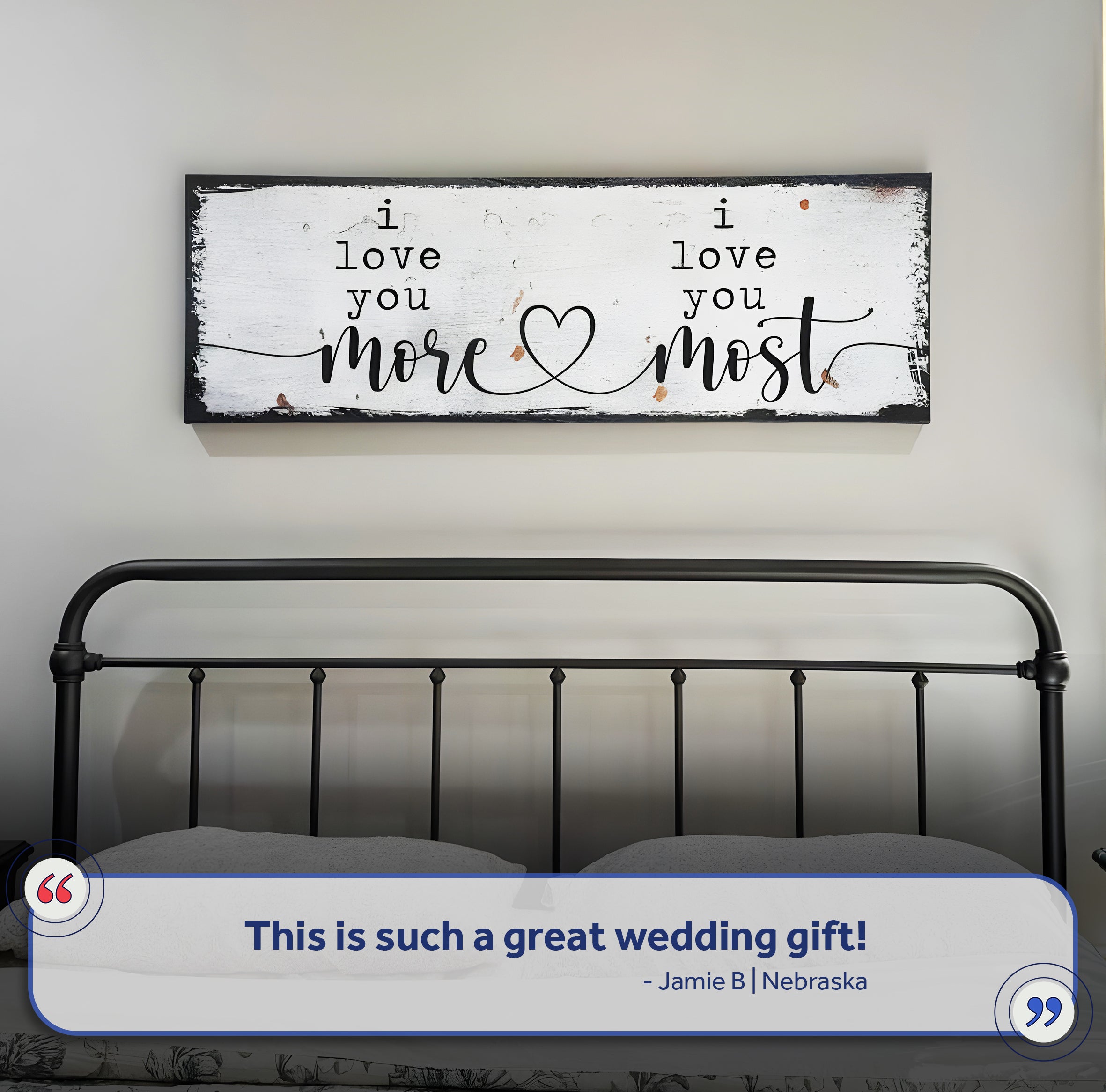 I Love You More I Love You Most Sign II on sale at MyriadMart
