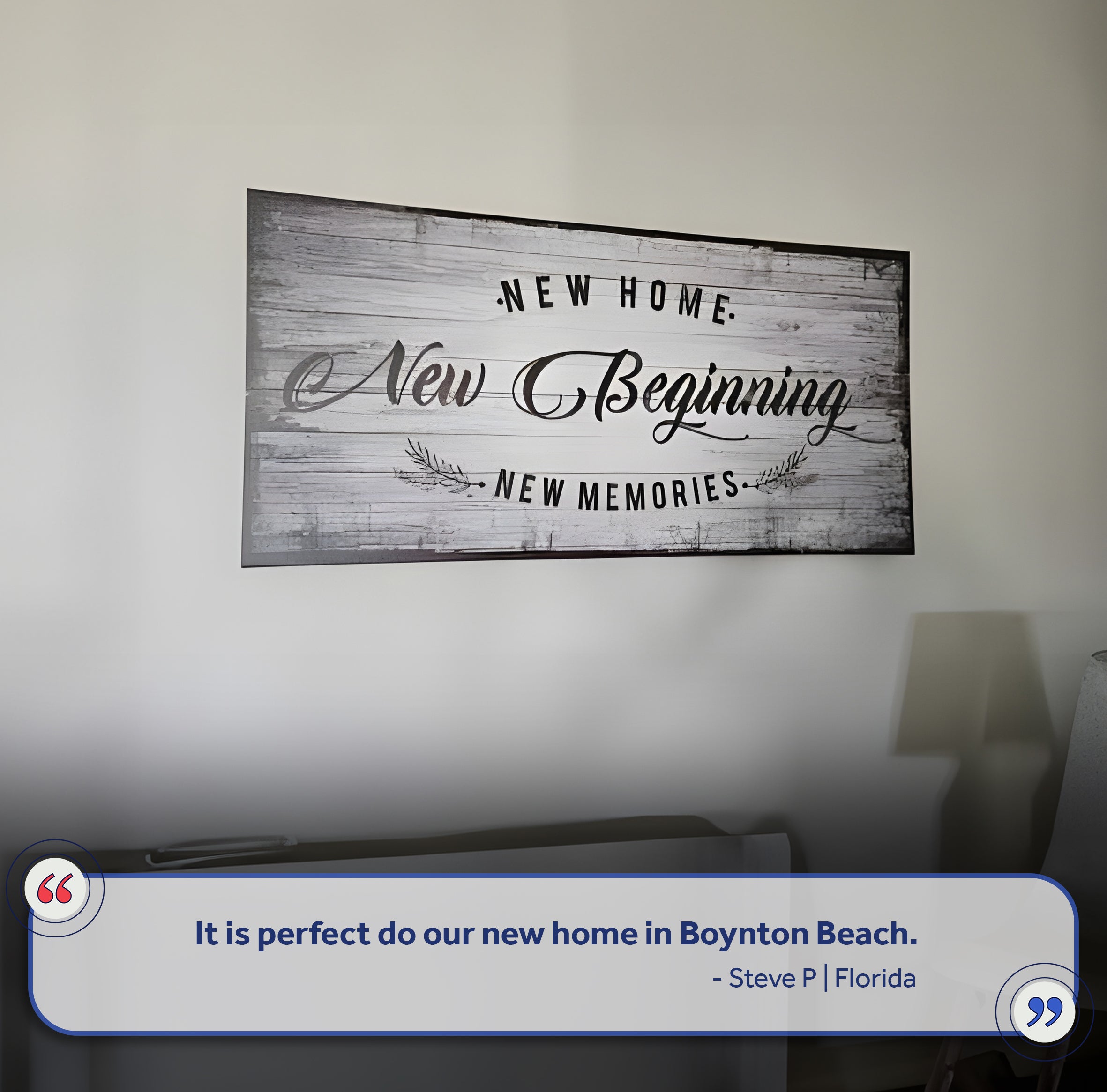 New Home, New Beginning Sign IV on sale at MyriadMart