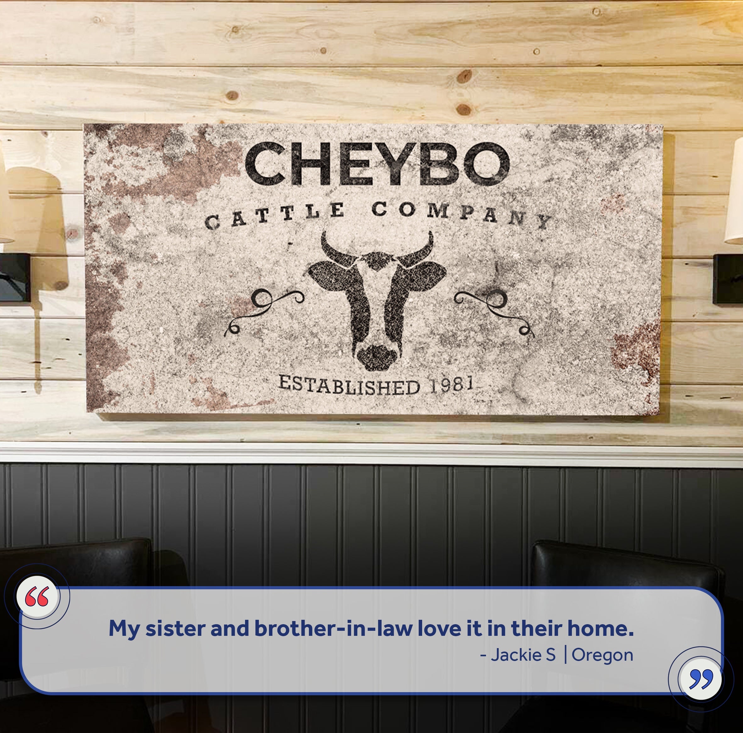 Cattle Company Sign II on sale at MyriadMart