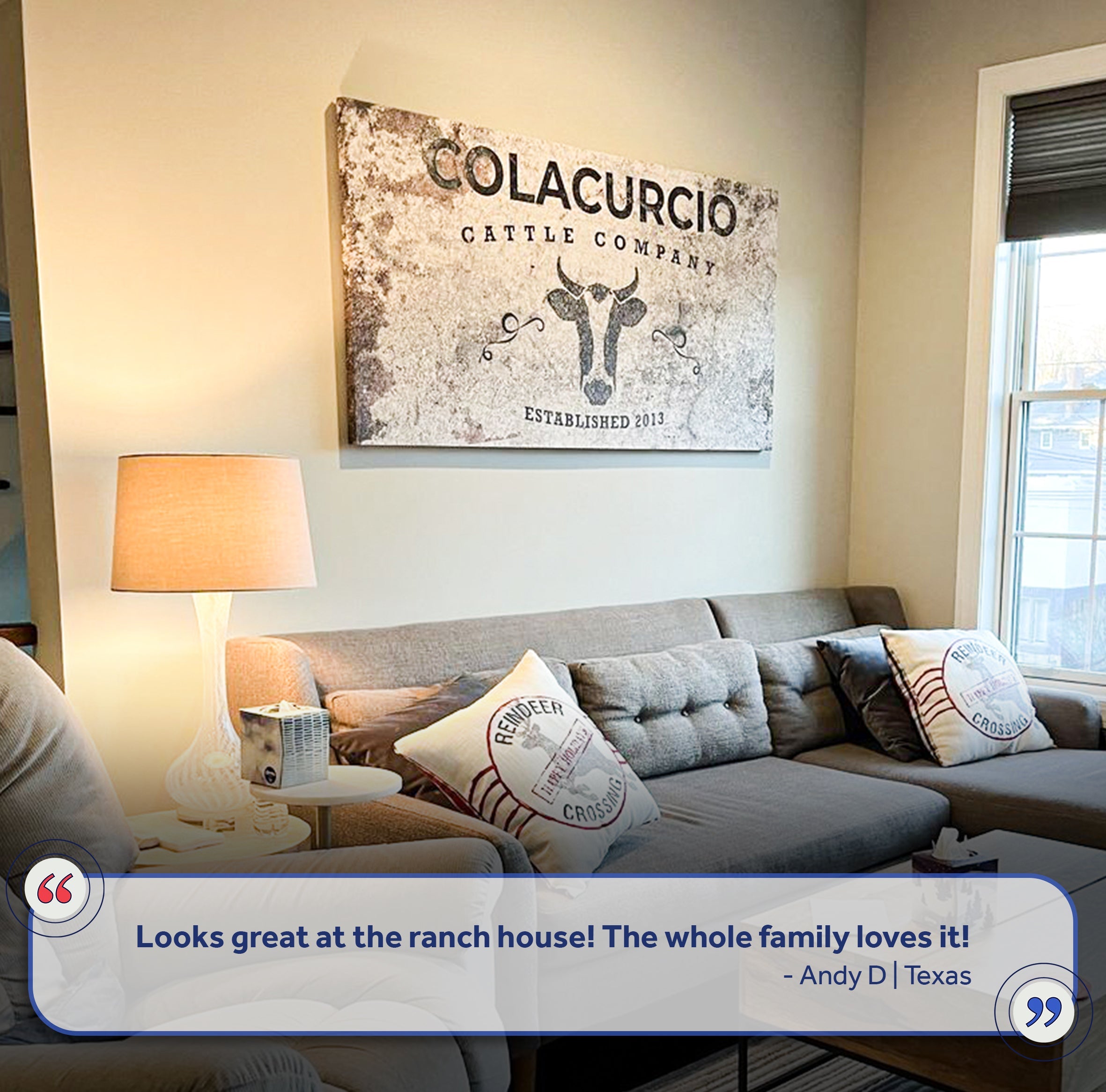 Cattle Company Sign II on sale at MyriadMart