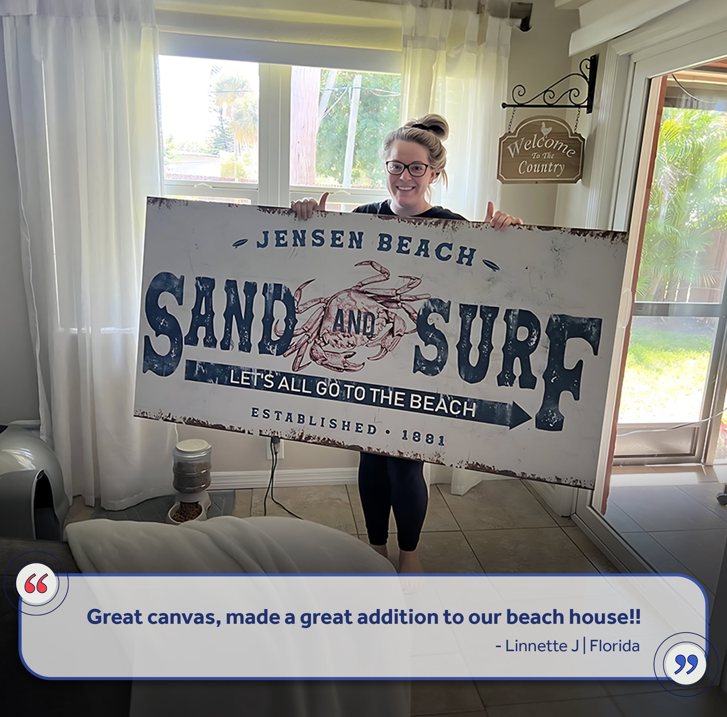 Sand And Surf Sign on sale at MyriadMart