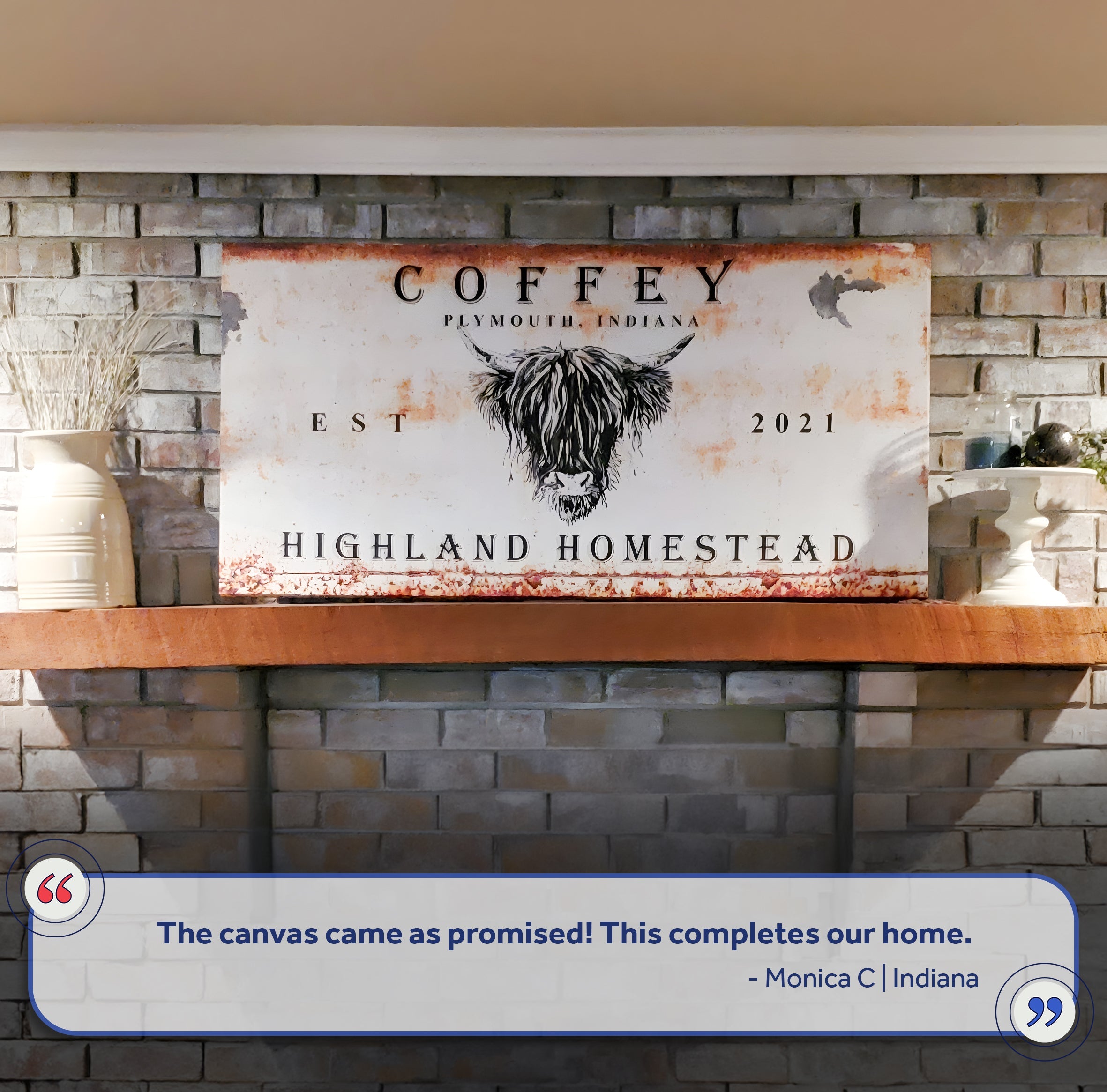 Land And Cattle Rustic Sign III on sale at MyriadMart