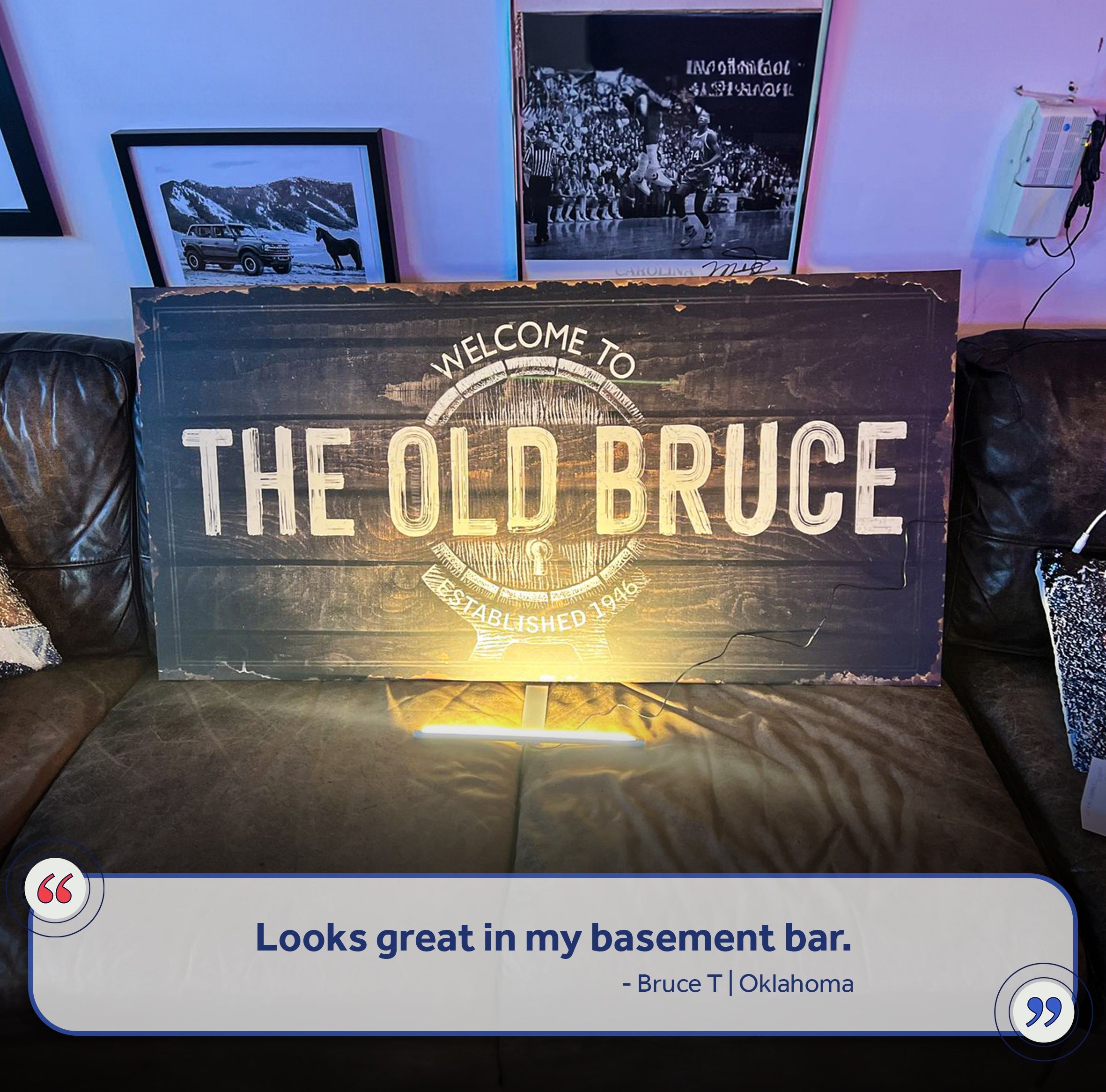 Beer Barrel Bar Sign on sale at MyriadMart