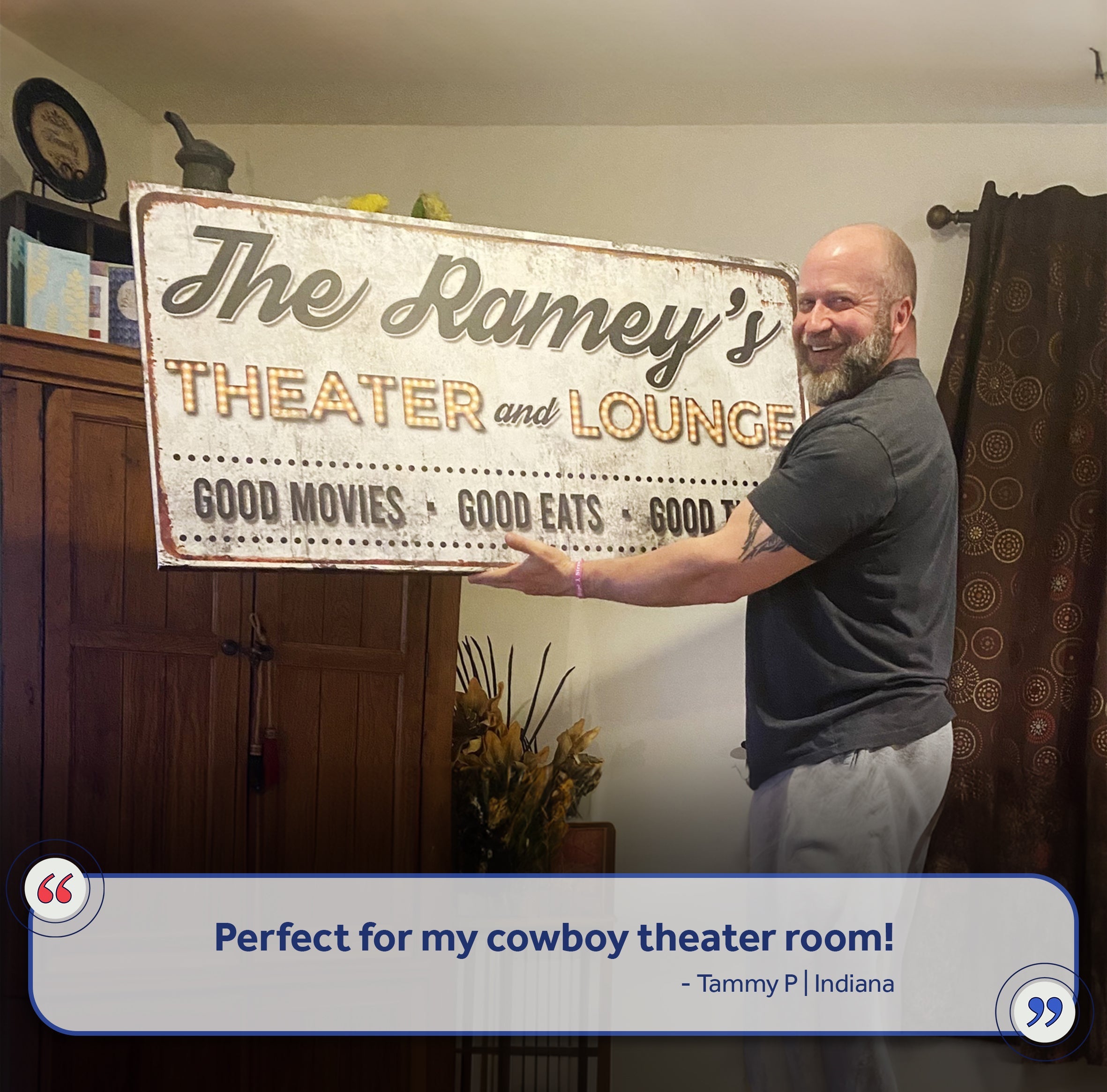 Family Theater and Lounge IV Sign on sale at MyriadMart