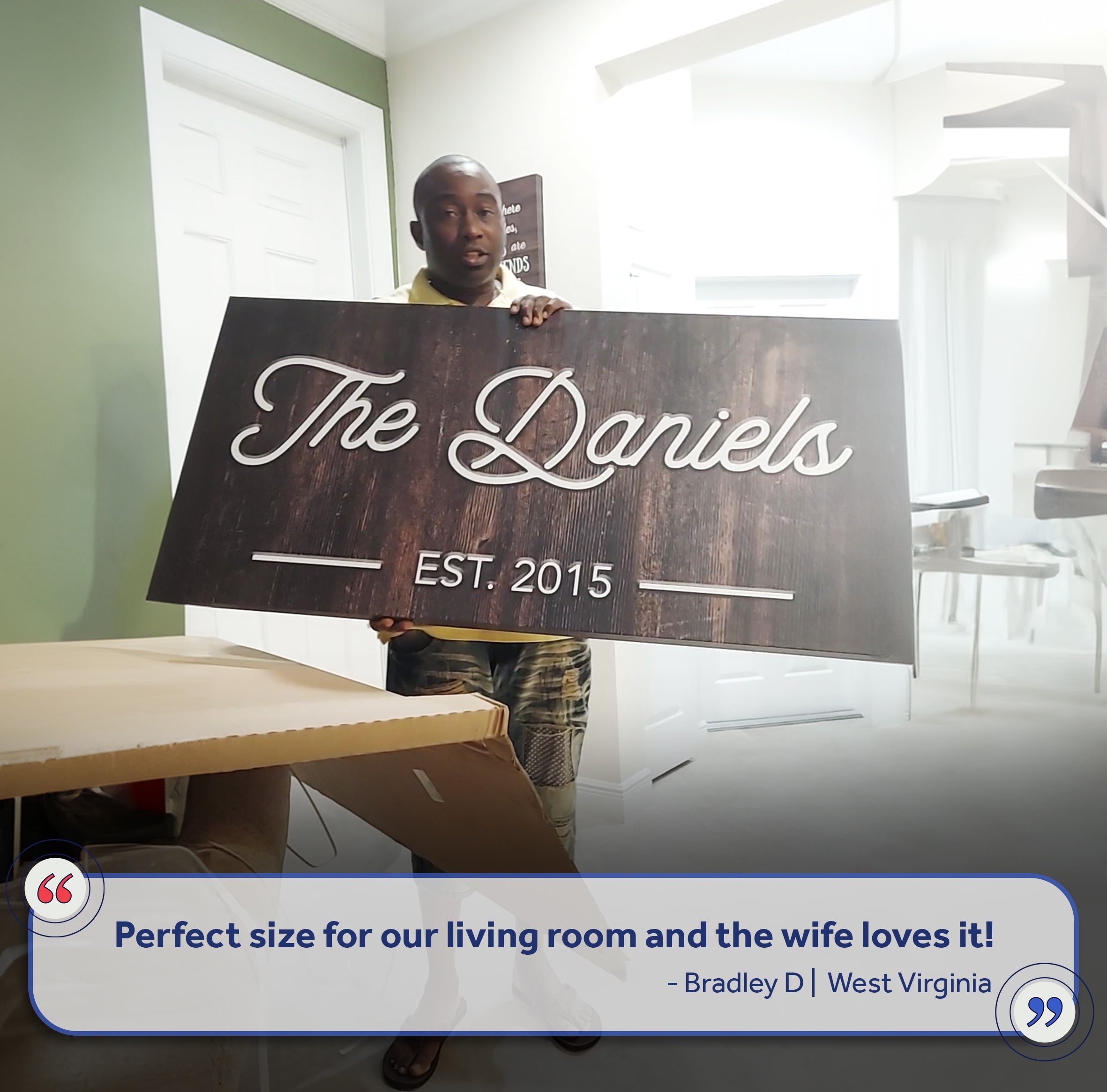 Family Name Sign IV on sale at MyriadMart