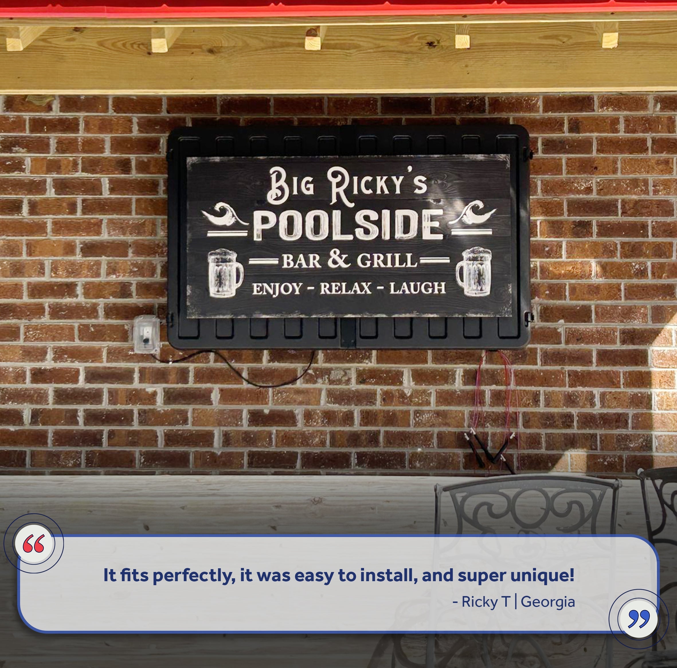 Personalized Poolside Bar And Grill Sign II on sale at MyriadMart