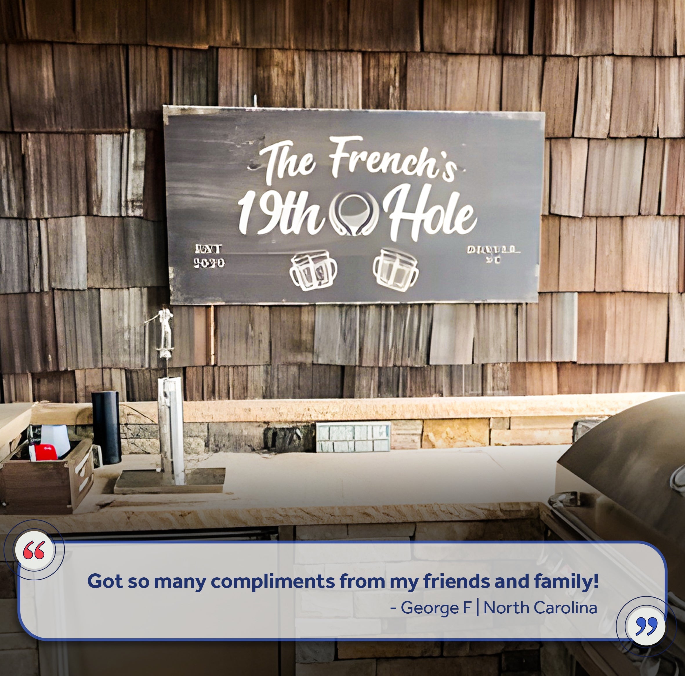 19th Hole Golf Personalized Sign II on sale at MyriadMart