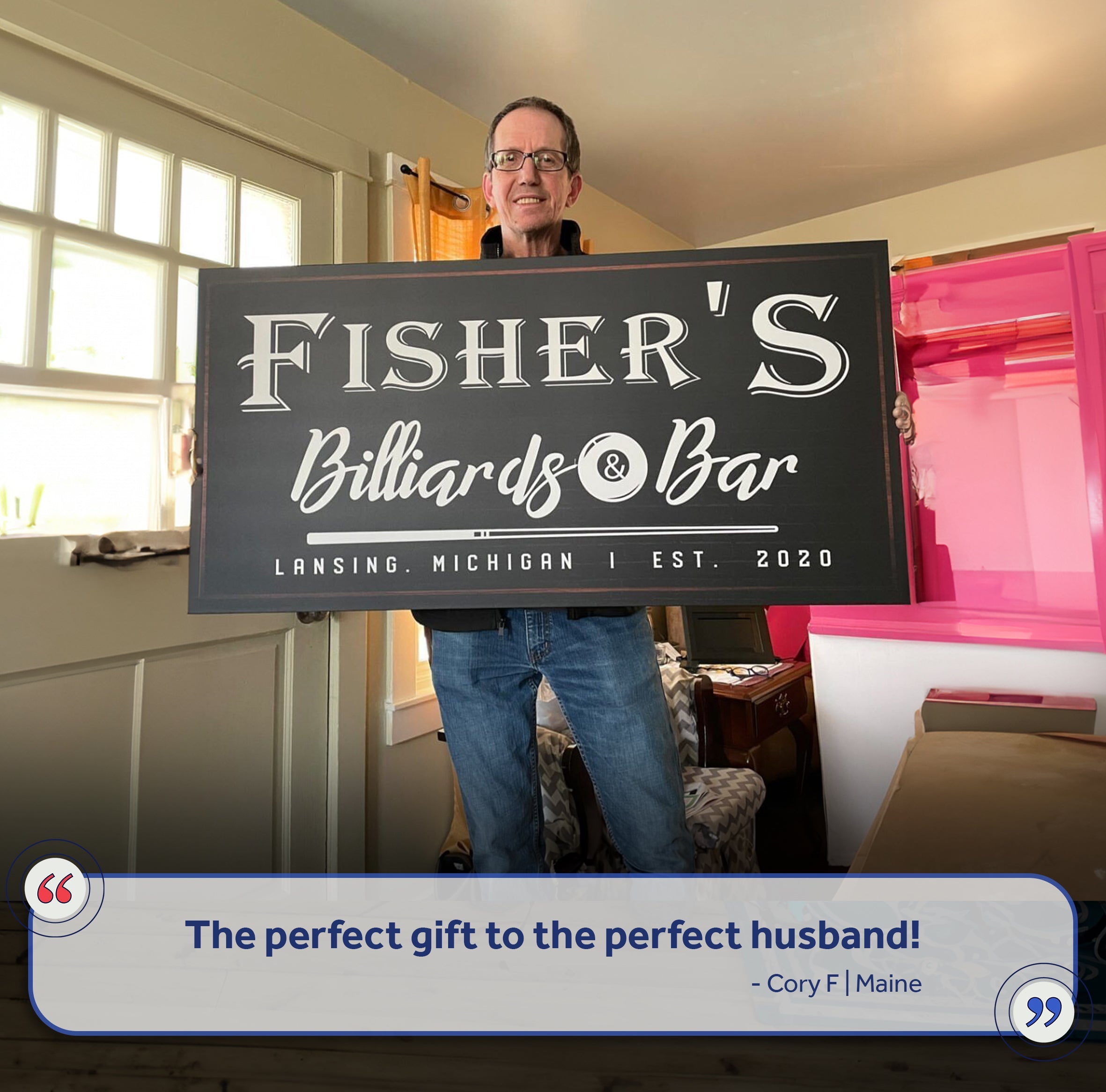 Billiards And Bar Sign II on sale at MyriadMart