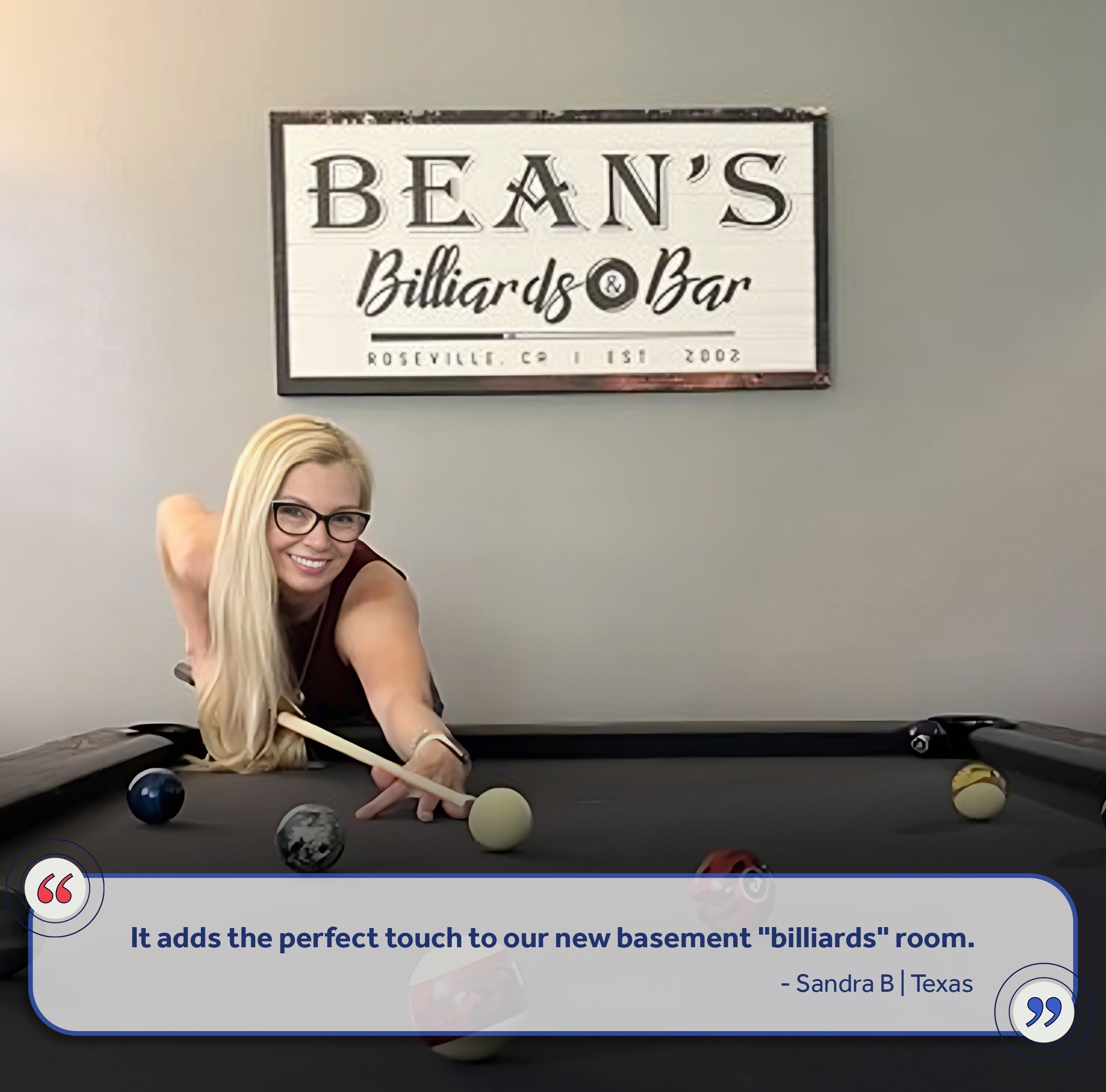 Billiards And Bar Sign on sale at MyriadMart