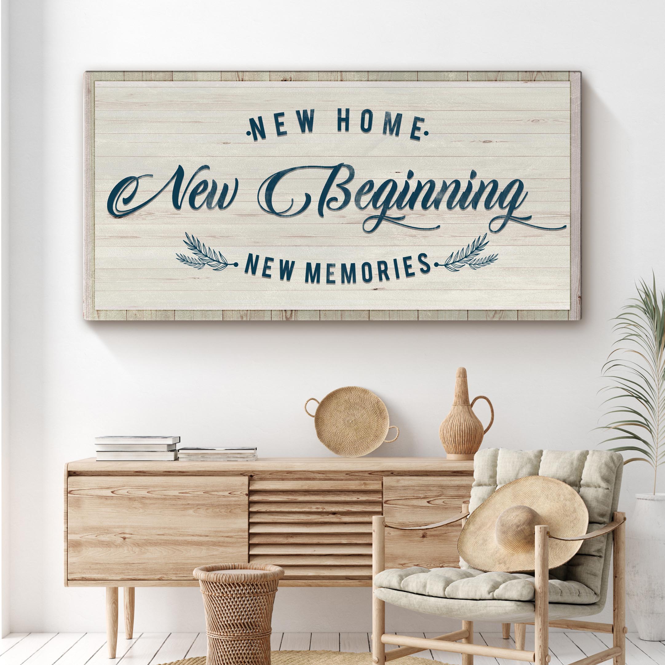 New Home, New Beginning Sign on sale at MyriadMart