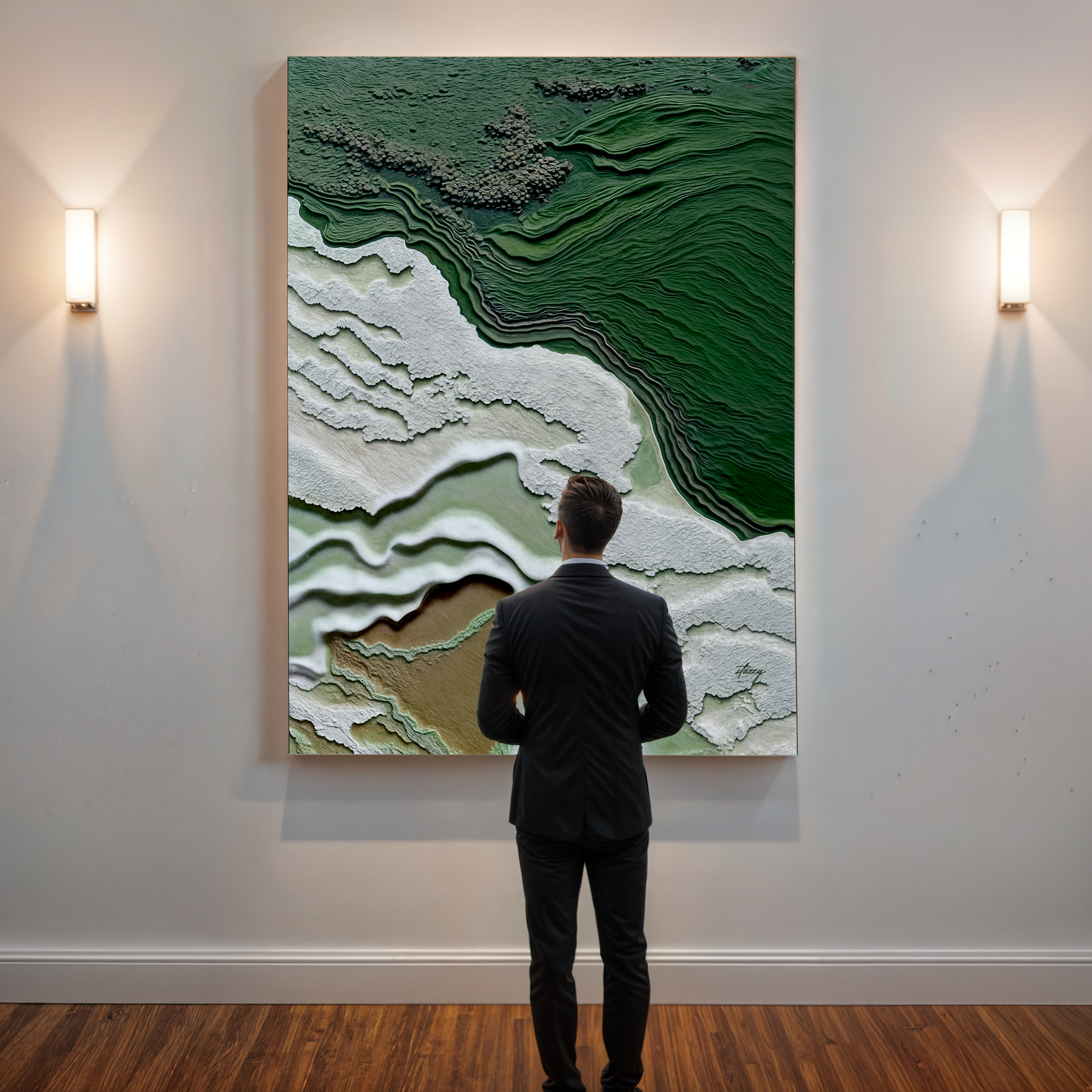 Canvas Print: "Verdant Cliffs" on sale at MyriadMart