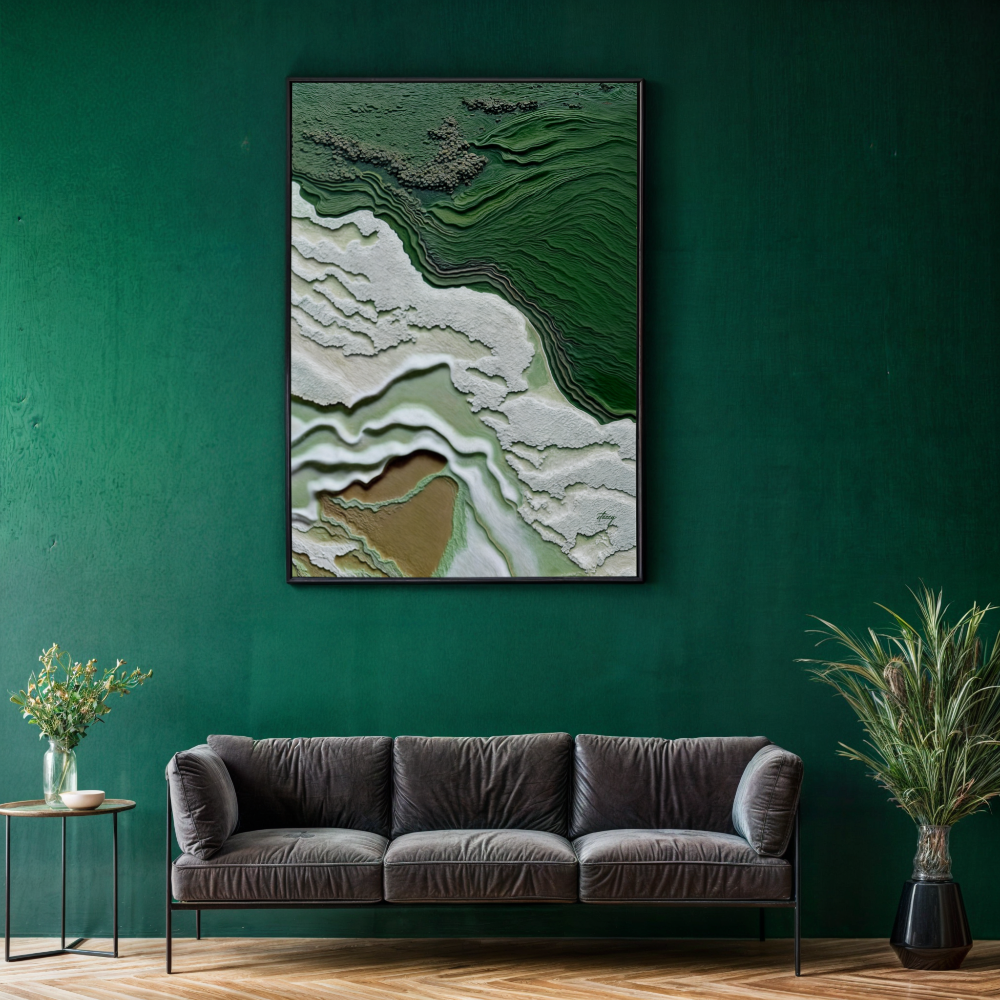 Canvas Print: "Verdant Cliffs" on sale at MyriadMart