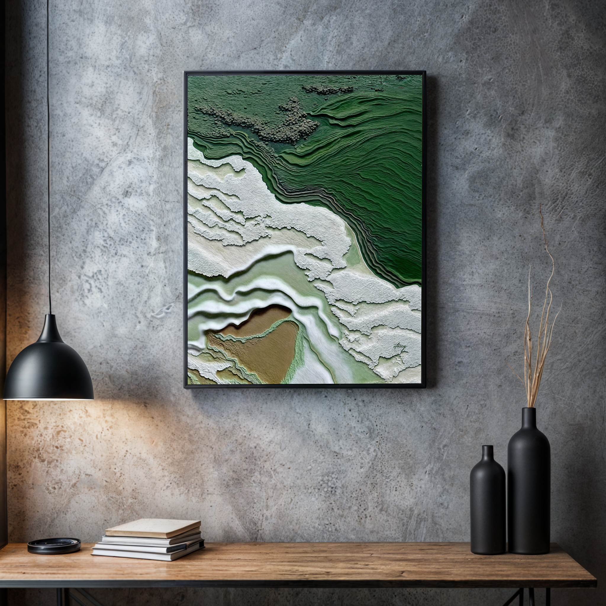 Canvas Print: "Verdant Cliffs" on sale at MyriadMart