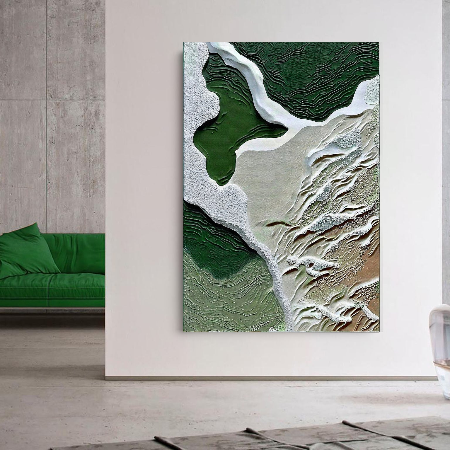 Canvas Print: "Verdant Cliffs III" on sale at MyriadMart