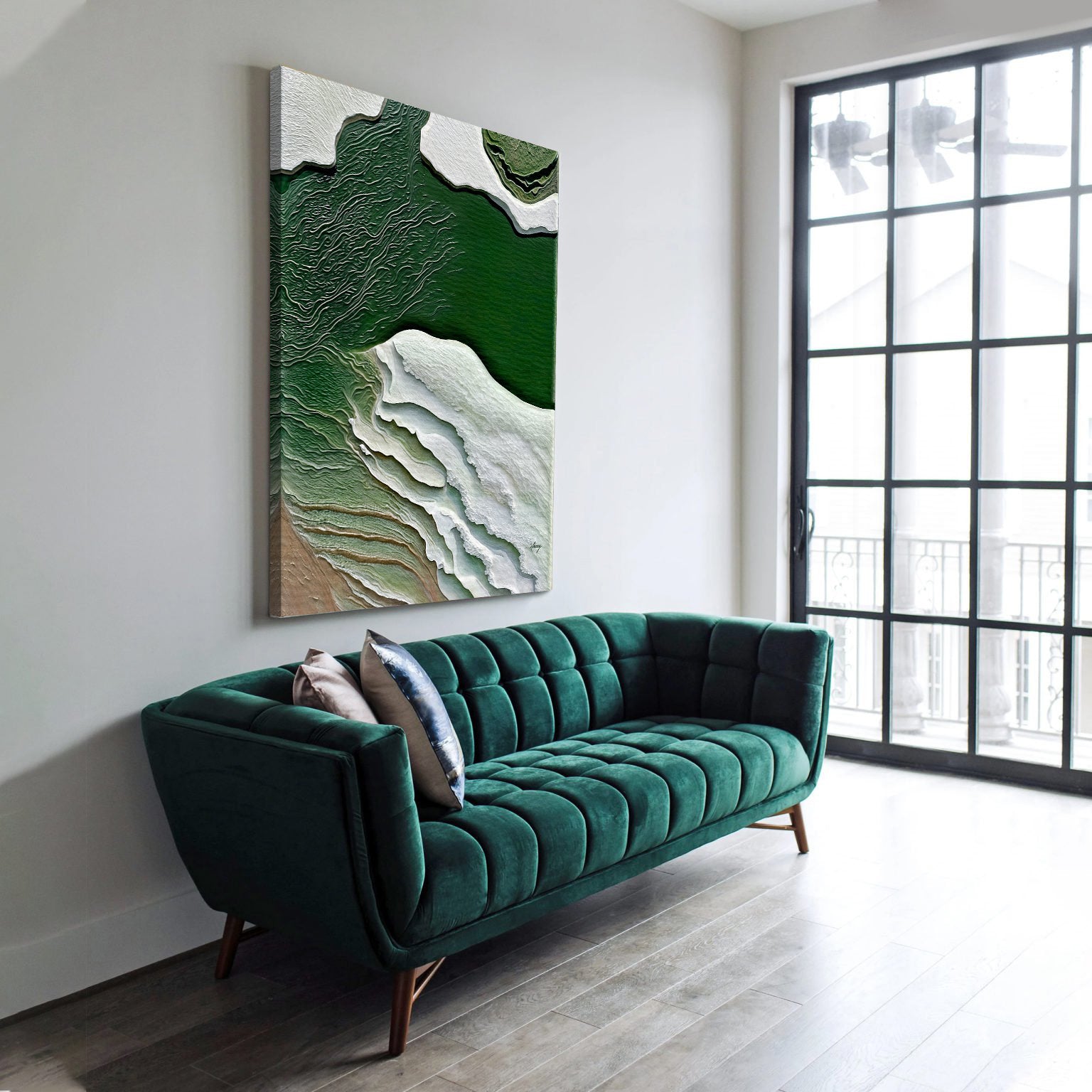 Canvas Print: "Verdant Cliffs II" on sale at MyriadMart