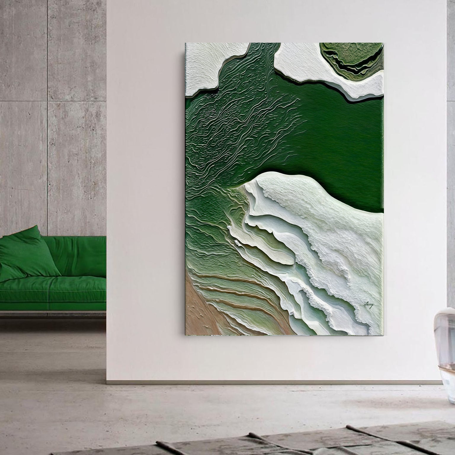 Canvas Print: "Verdant Cliffs II" on sale at MyriadMart